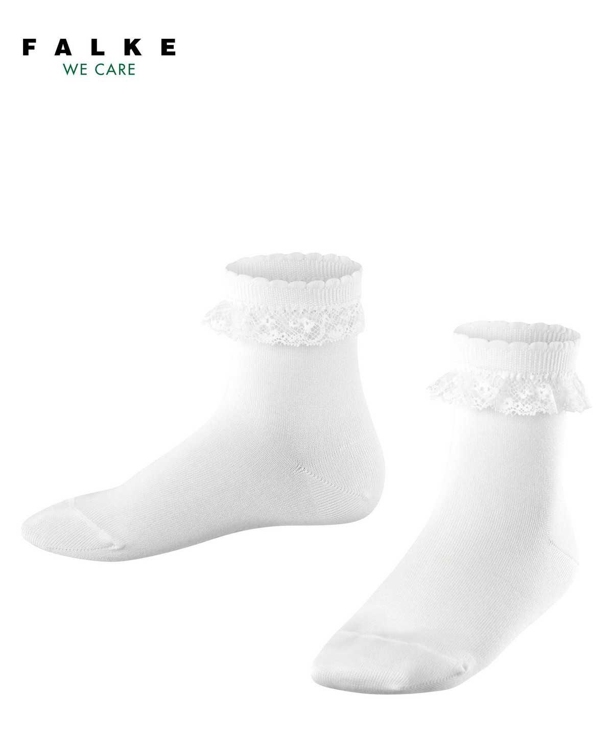 Skarpetki Falke Romantic Lace Socks Dziecięce Białe | TPKFVO-054