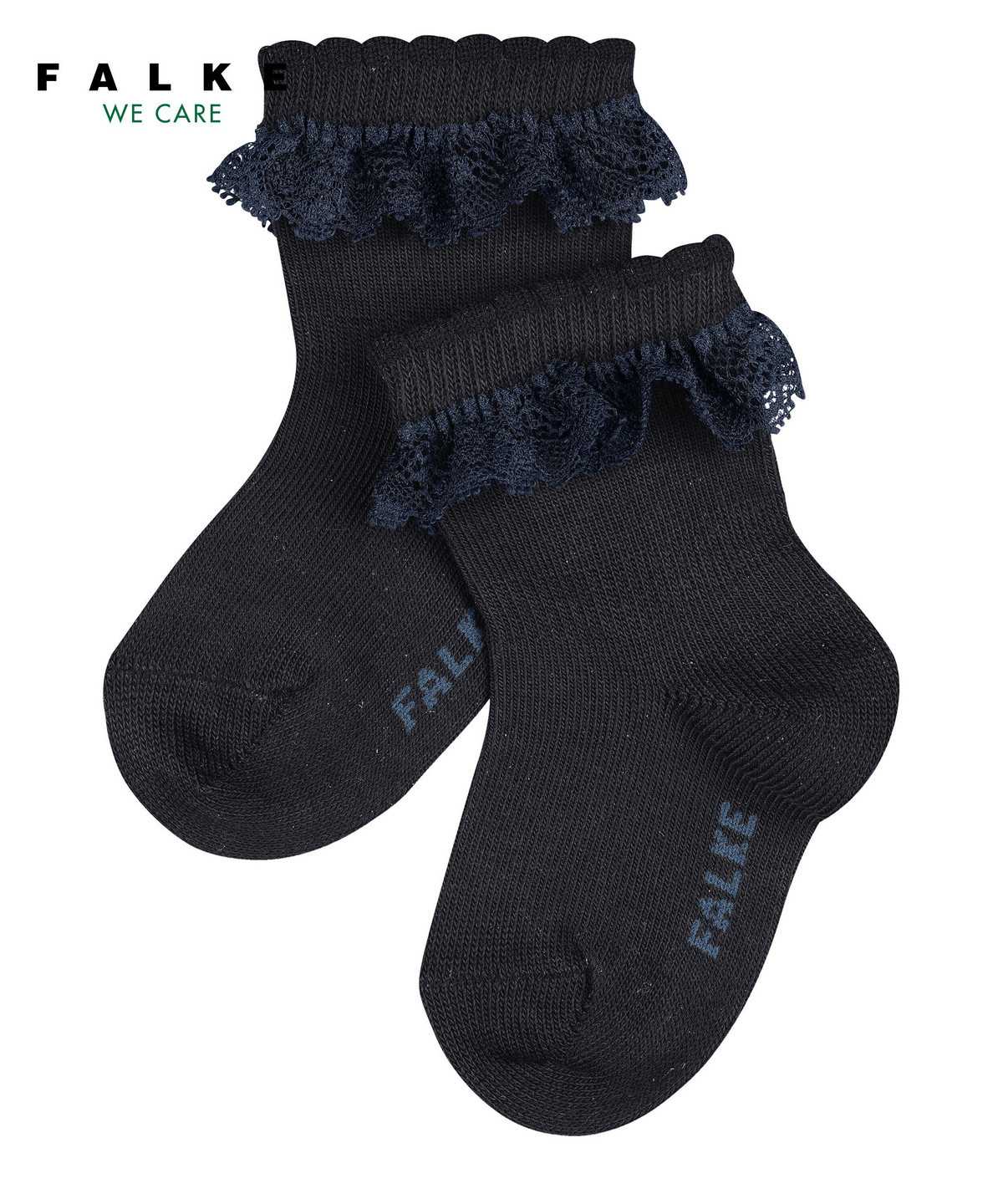 Skarpetki Falke Romantic Lace Socks Niemowlęce Niebieskie | MGXUVI-703