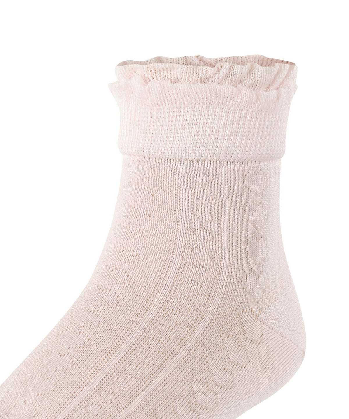 Skarpetki Falke Romantic Net Socks Dziecięce Różowe | ZSNJMG-042