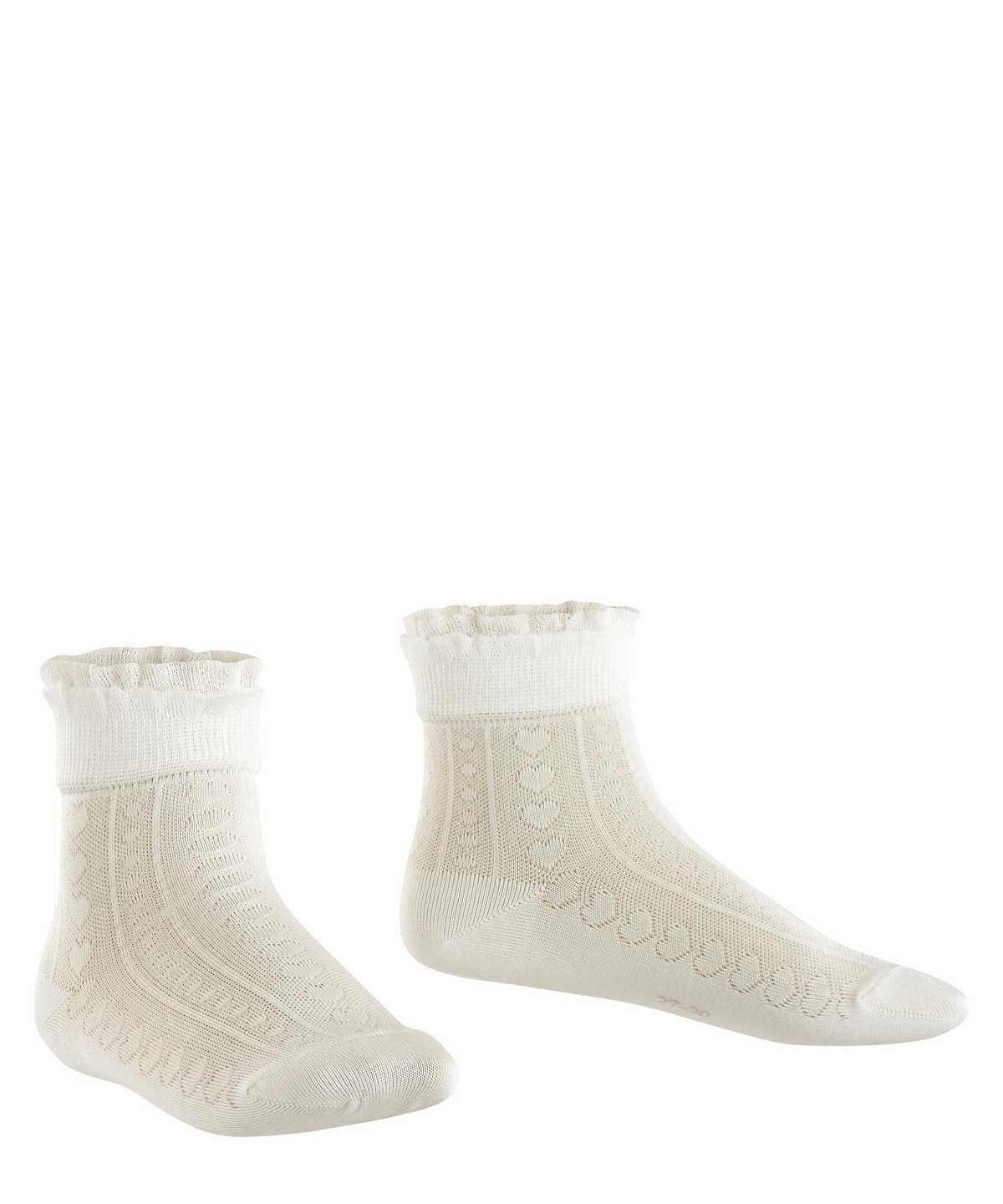 Skarpetki Falke Romantic Net Socks Dziecięce Białe | DLUGFW-914