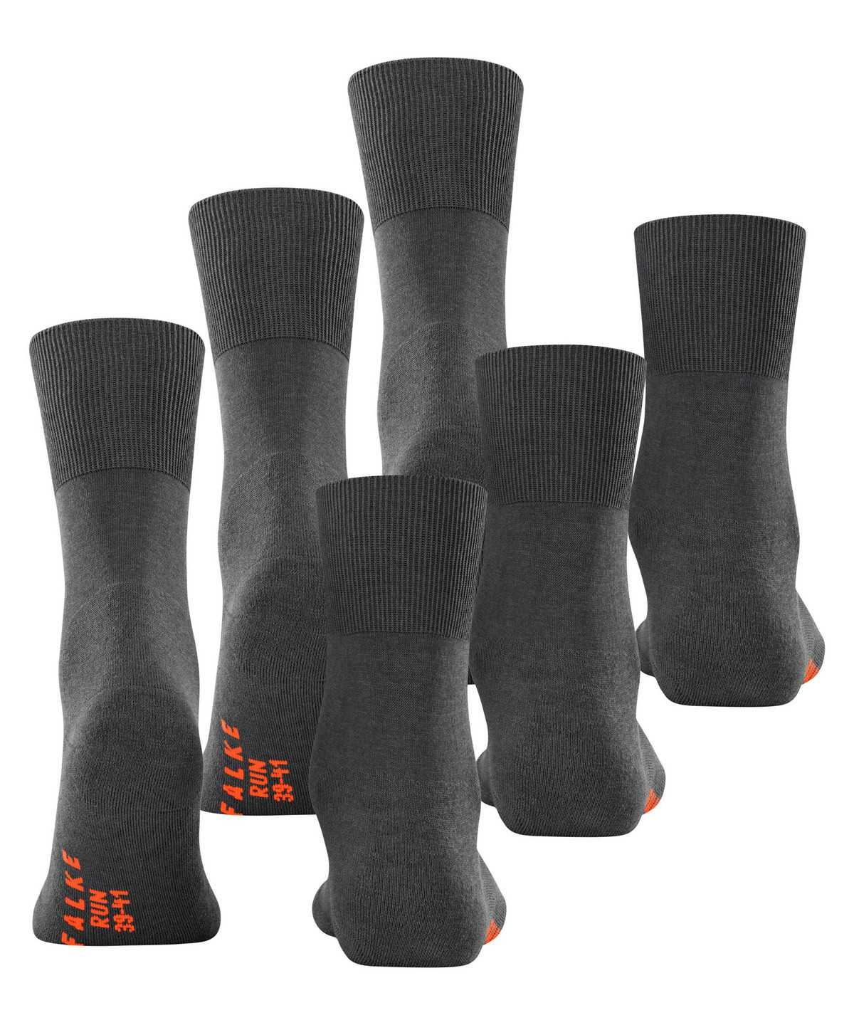 Skarpetki Falke Run 3-Pack Socks Damskie Szare | QABHVT-416