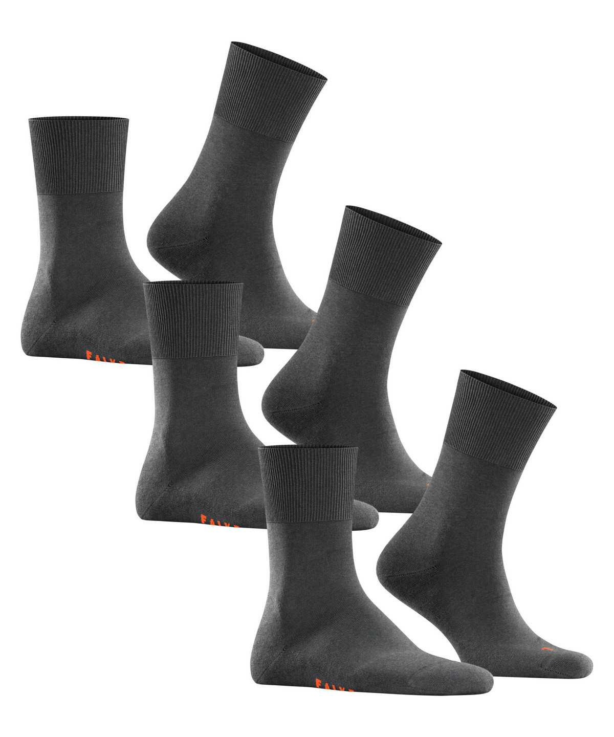 Skarpetki Falke Run 3-Pack Socks Damskie Szare | QABHVT-416