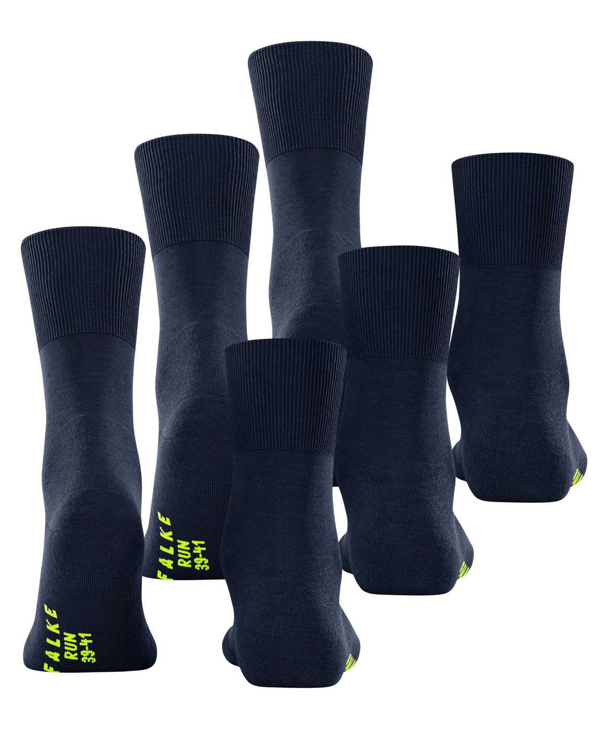 Skarpetki Falke Run 3-Pack Socks Damskie Niebieskie | TQHMGS-650