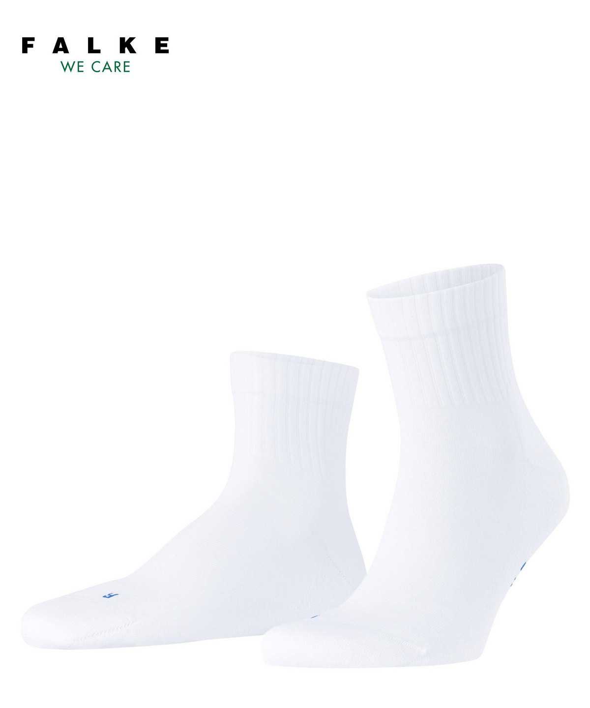 Skarpetki Falke Run Rib Short sock Damskie Białe | KTUEJO-603