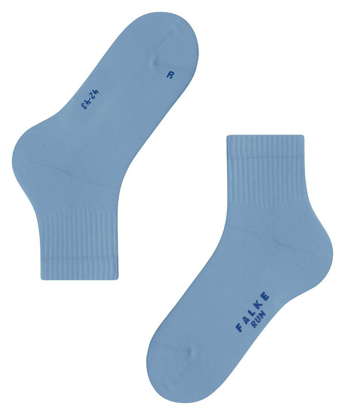 Skarpetki Falke Run Rib Short sock Męskie Niebieskie | KIQTAD-172