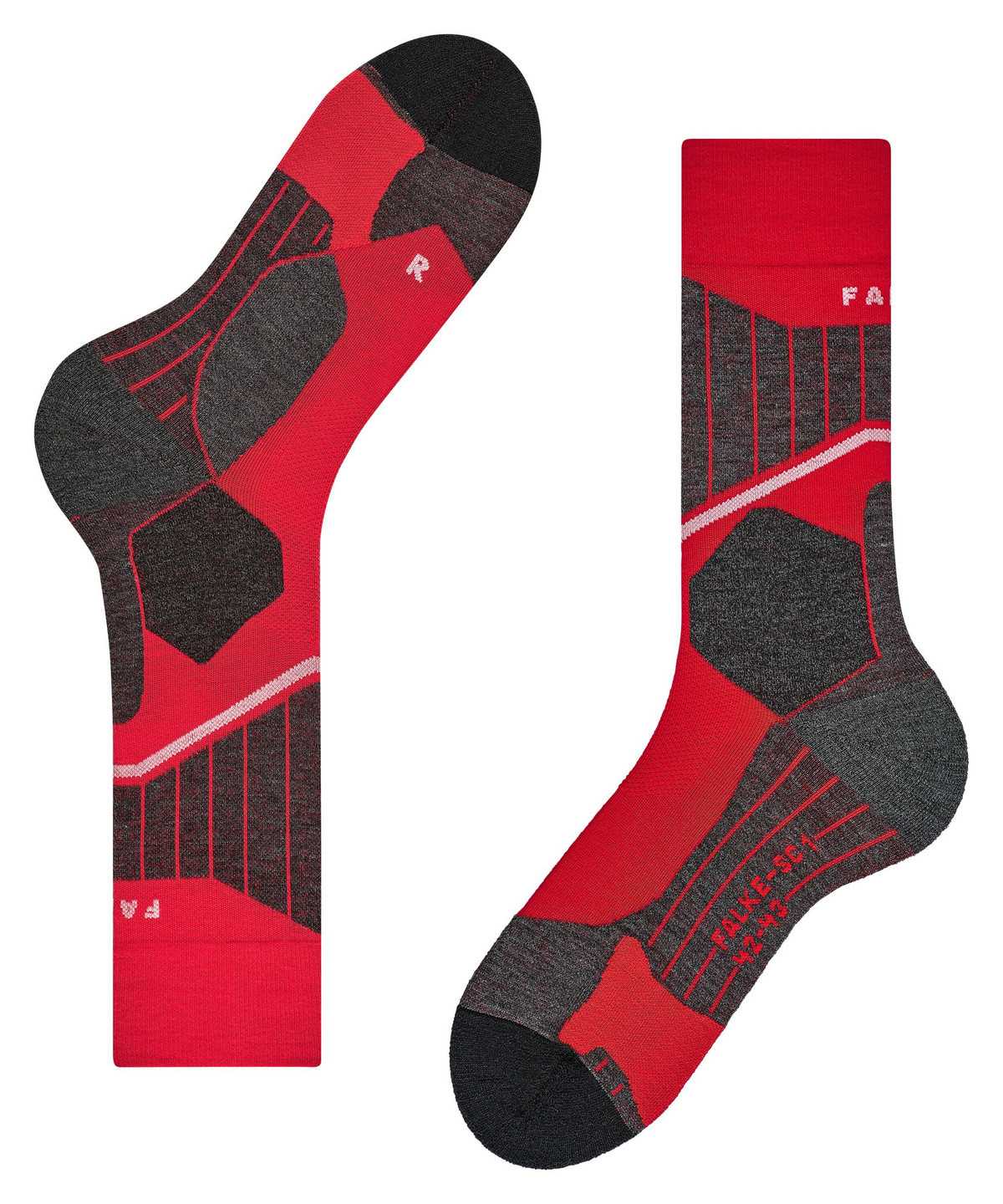 Skarpetki Falke SC1 Skiing Socks Męskie Czerwone | MOSLGQ-531