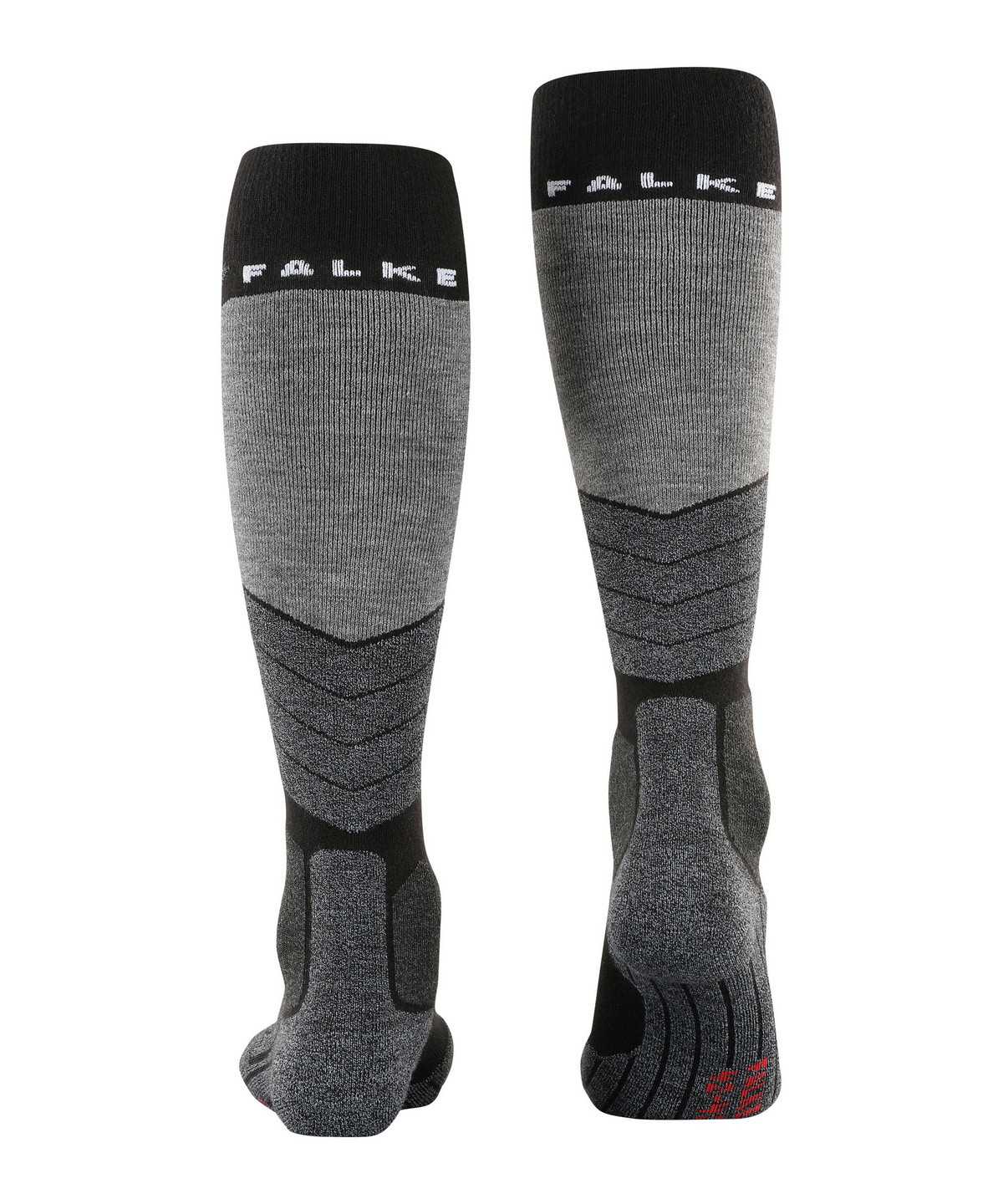 Skarpetki Falke SK2 Intermediate Cashmere Skiing Knee-high Socks Męskie Czarne | LSNHZC-234