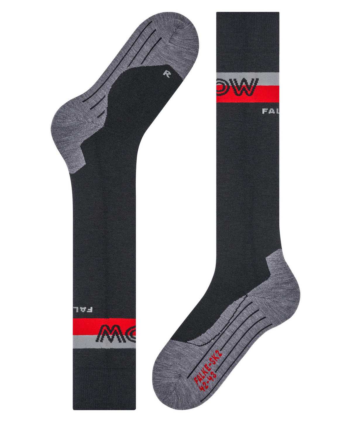 Skarpetki Falke SK2 Intermediate Skiing Knee-high Socks Męskie Czarne | GUVERC-698