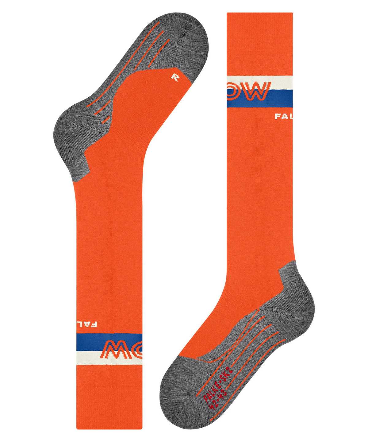 Skarpetki Falke SK2 Intermediate Skiing Knee-high Socks Męskie Pomarańczowe | KBPRCT-401