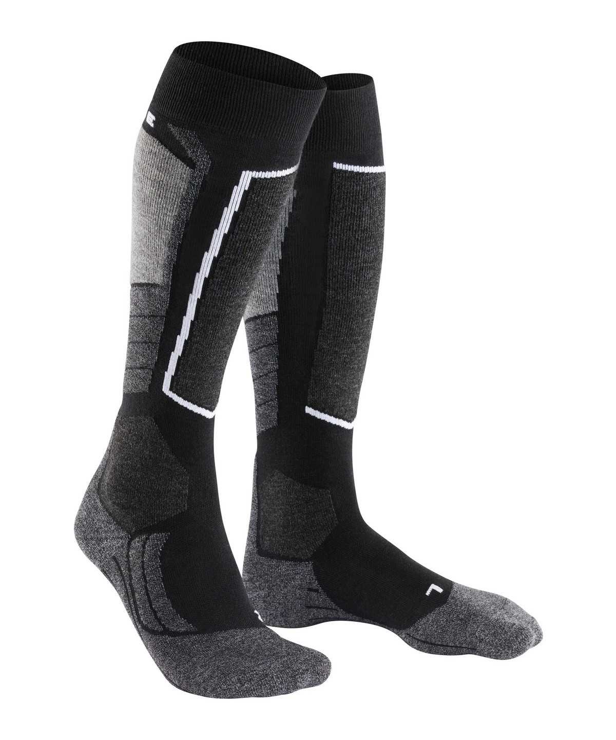 Skarpetki Falke SK2 Intermediate Skiing Knee-high Socks Męskie Czarne | QDGRHO-270