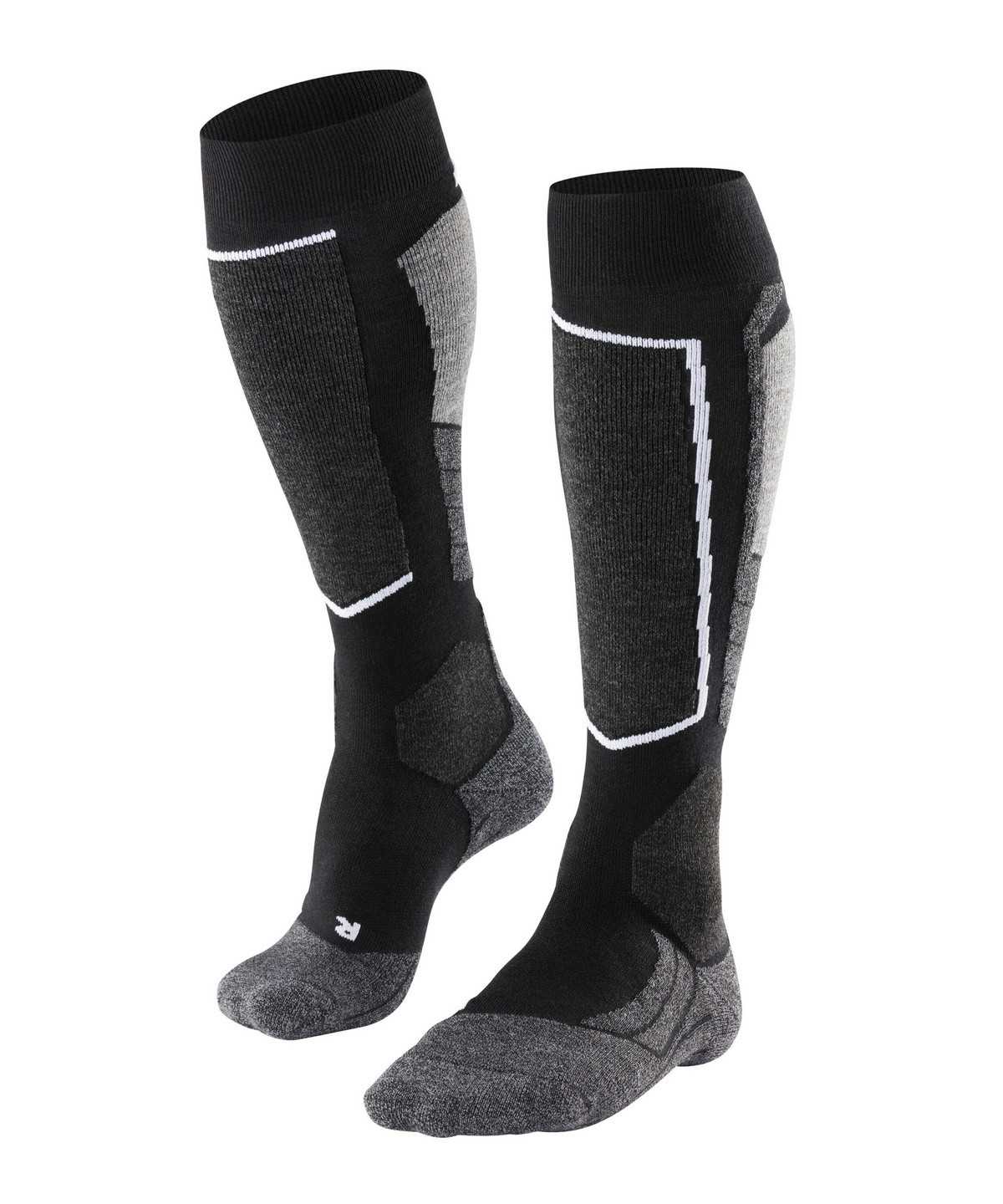 Skarpetki Falke SK2 Intermediate Skiing Knee-high Socks Męskie Czarne | QDGRHO-270