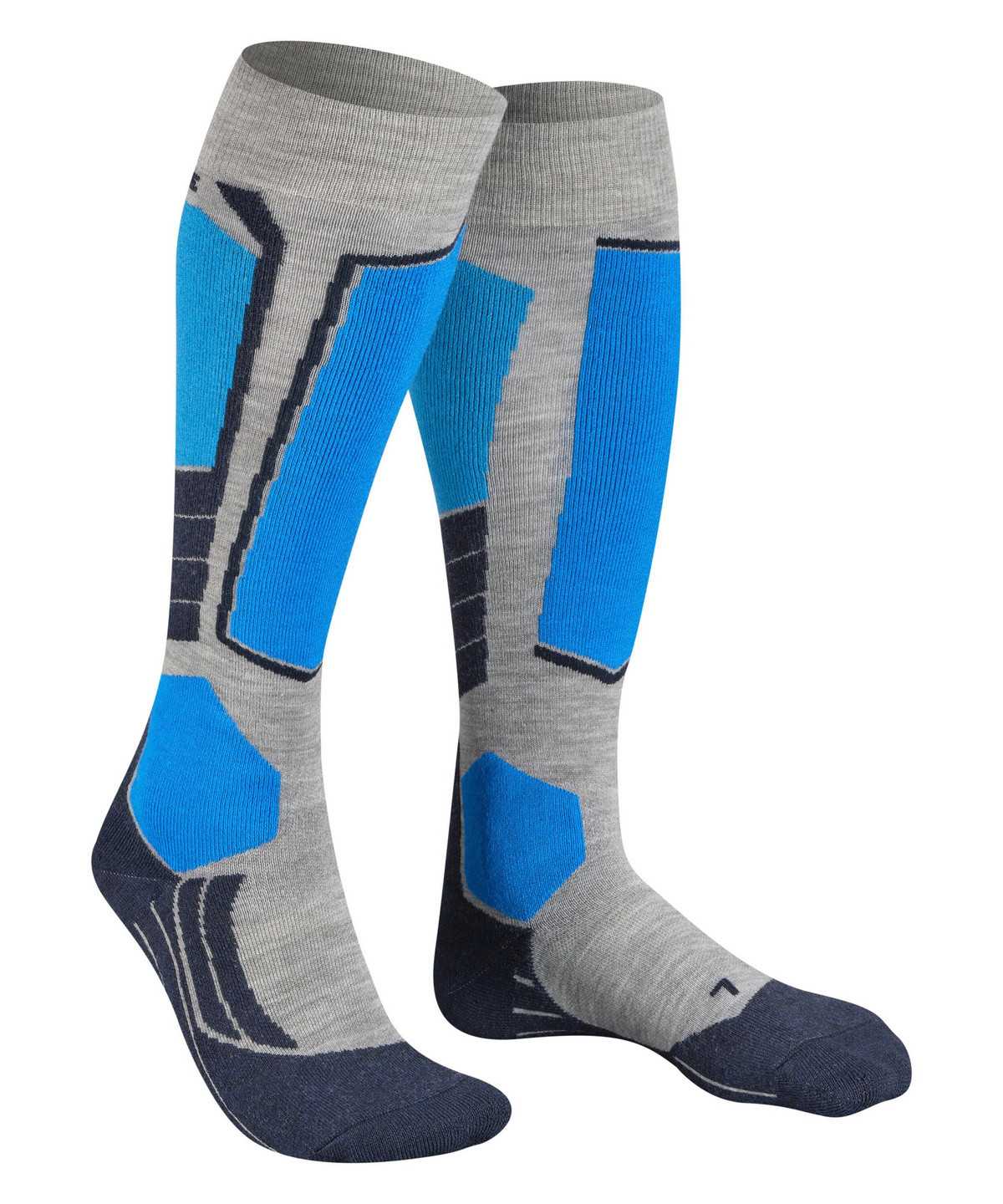 Skarpetki Falke SK2 Intermediate Skiing Knee-high Socks Męskie Szare | XJQBOK-632