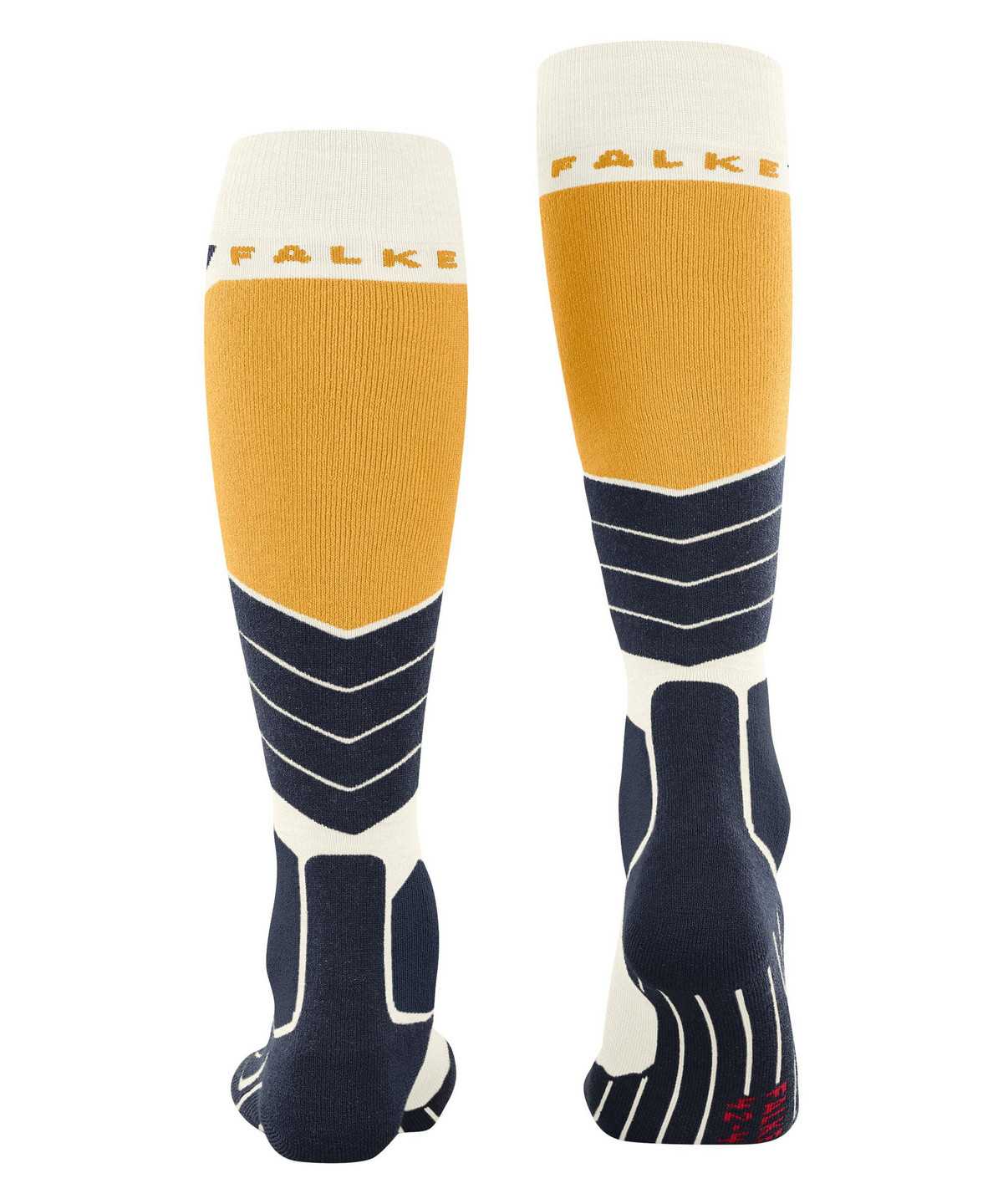 Skarpetki Falke SK2 Intermediate Wool Skiing Knee-high Socks Męskie Białe | EXPRYJ-689