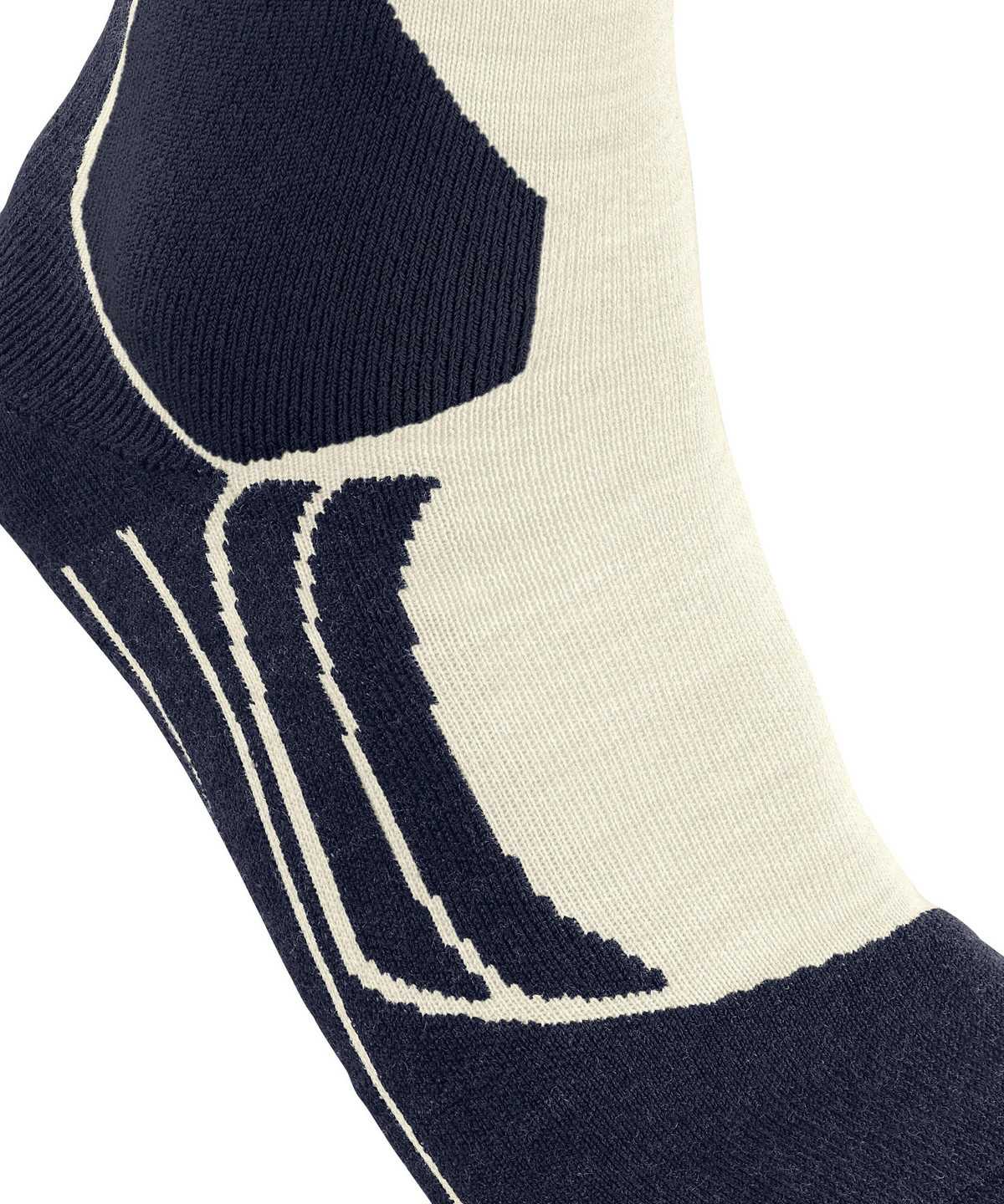 Skarpetki Falke SK2 Intermediate Wool Skiing Knee-high Socks Męskie Białe | EXPRYJ-689