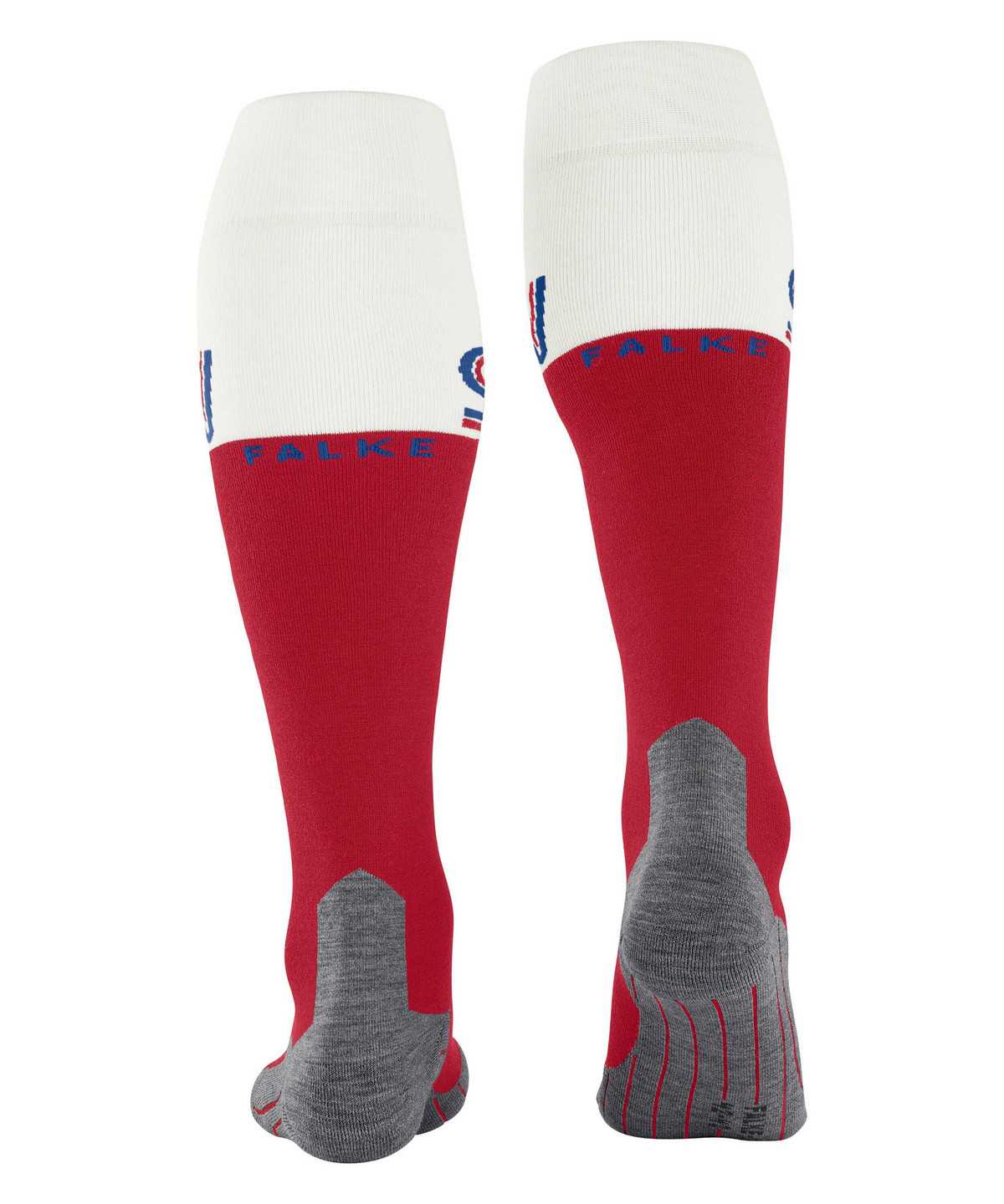 Skarpetki Falke SK4 Advanced Skiing Knee-high Socks Męskie Czerwone | HWVCIS-097