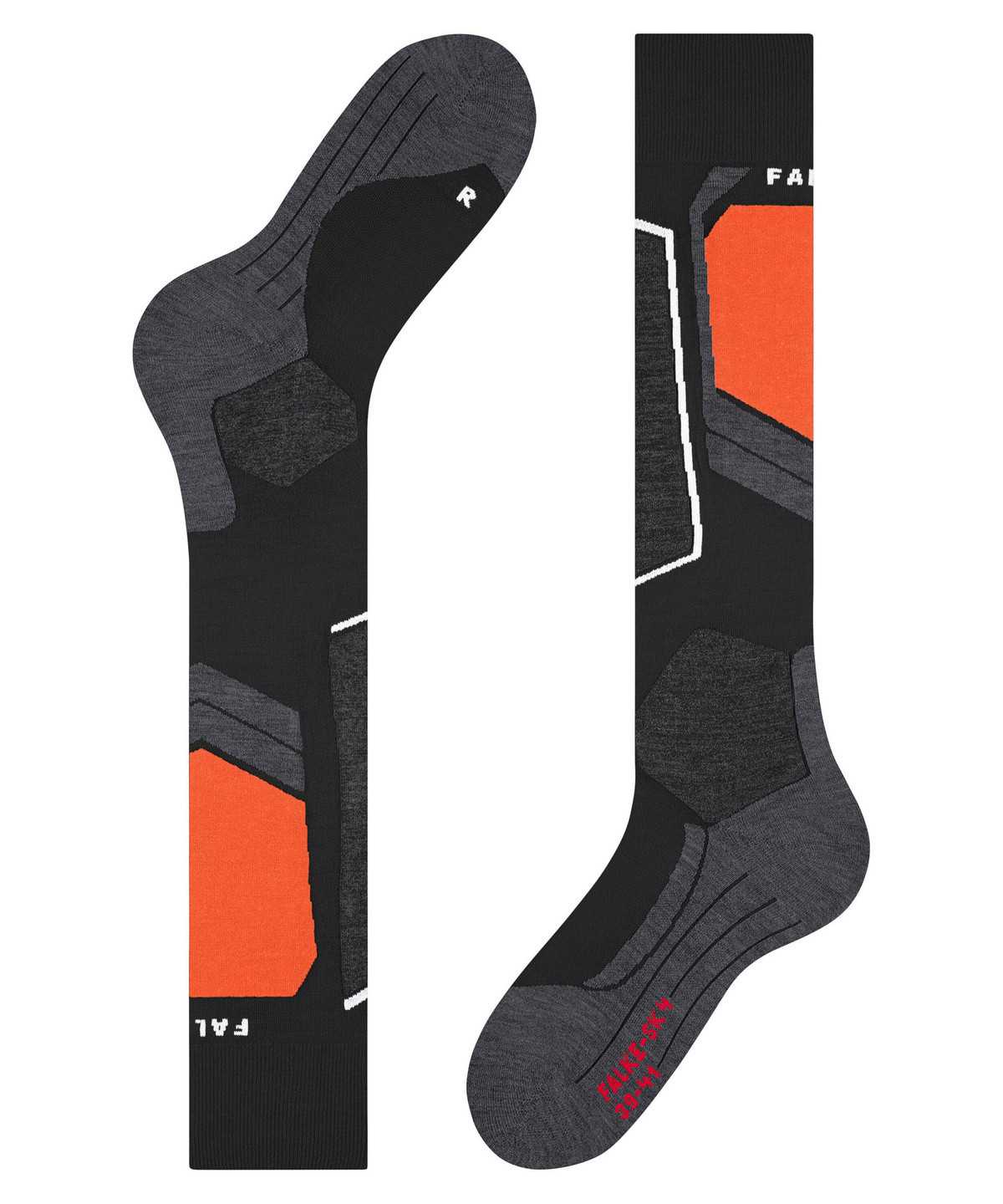 Skarpetki Falke SK4 Advanced Skiing Knee-high Socks Męskie Czarne | HNMQEX-285