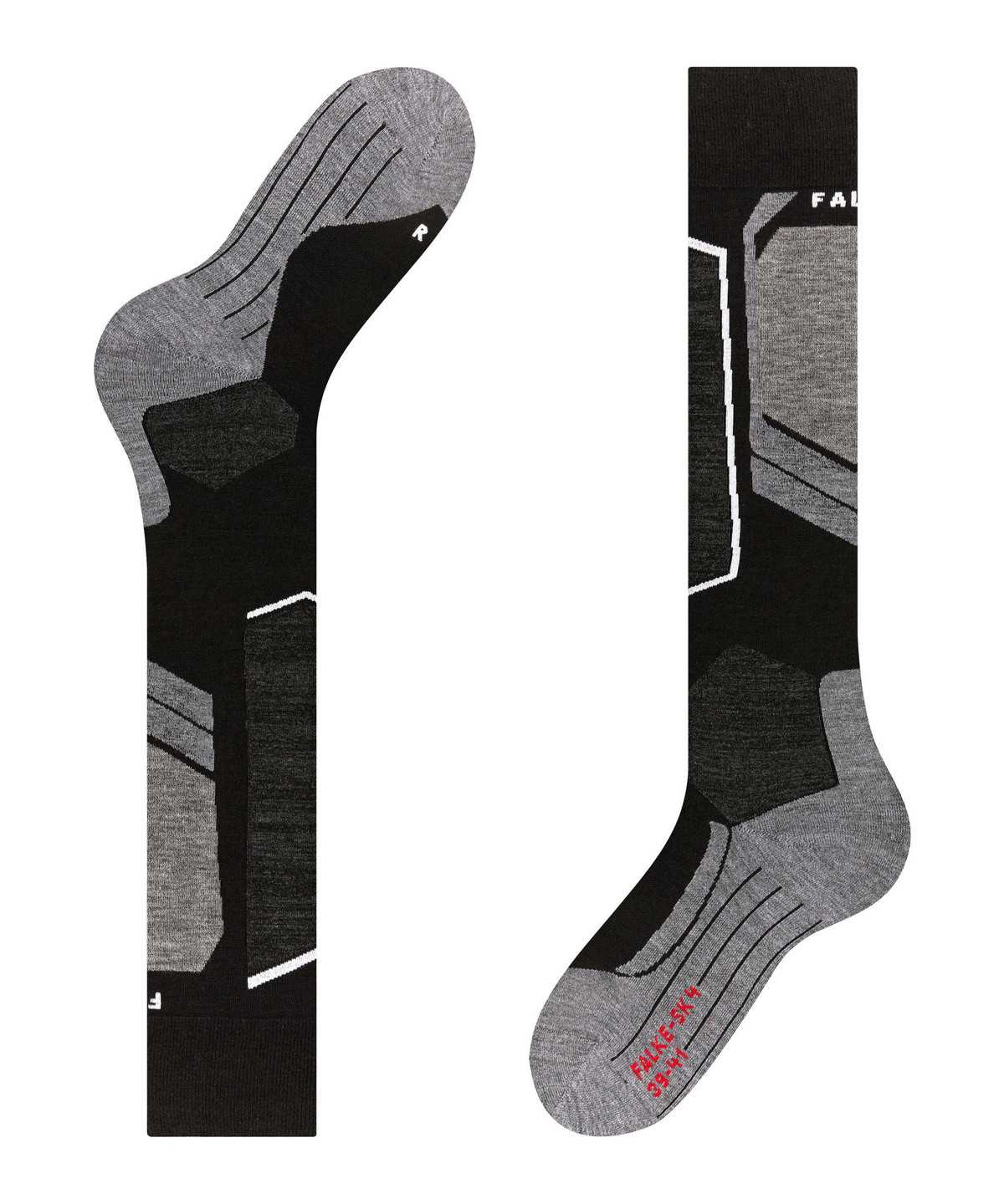 Skarpetki Falke SK4 Advanced Skiing Knee-high Socks Męskie Czarne | GBNTPK-826