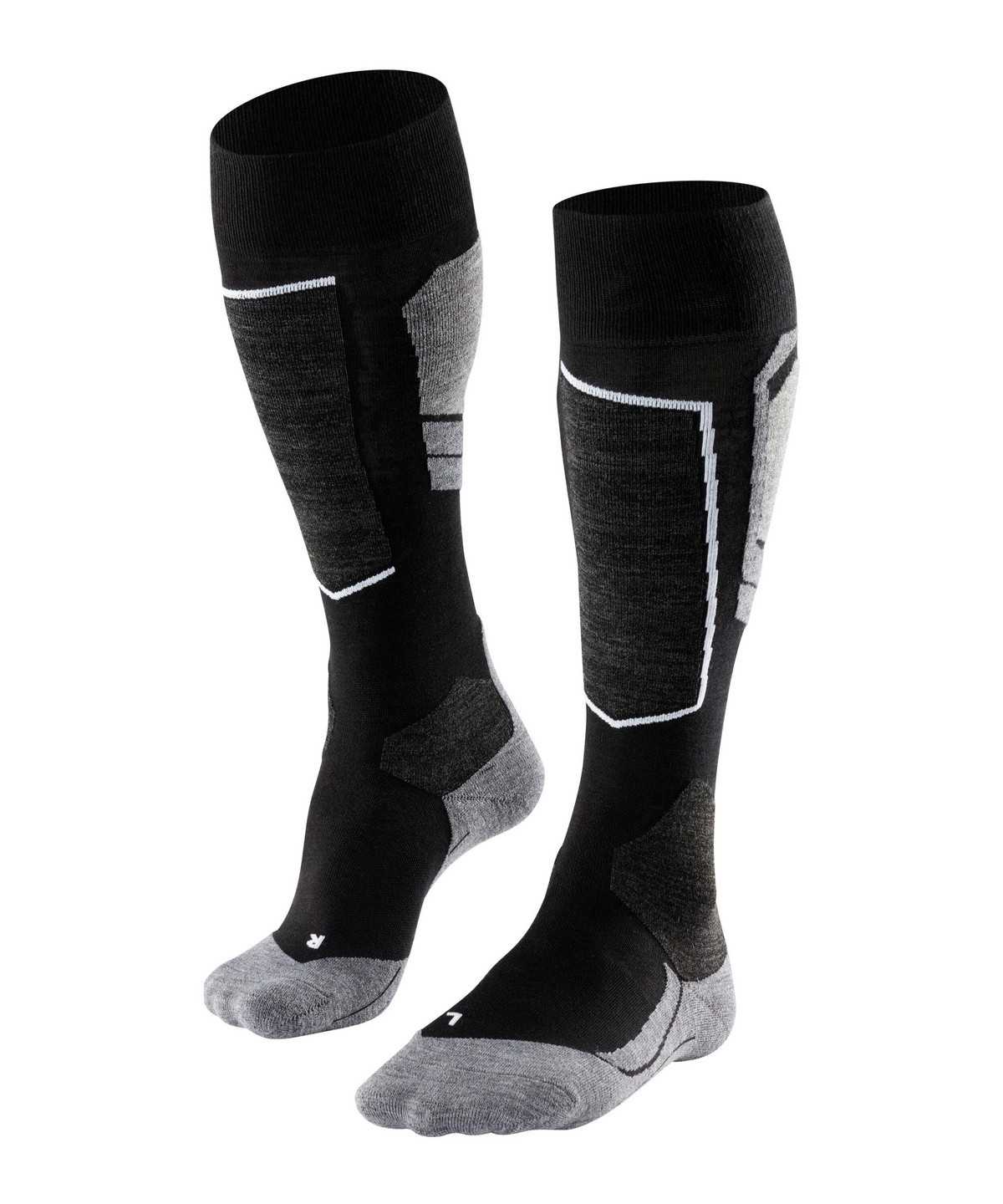 Skarpetki Falke SK4 Advanced Skiing Knee-high Socks Męskie Czarne | GBNTPK-826