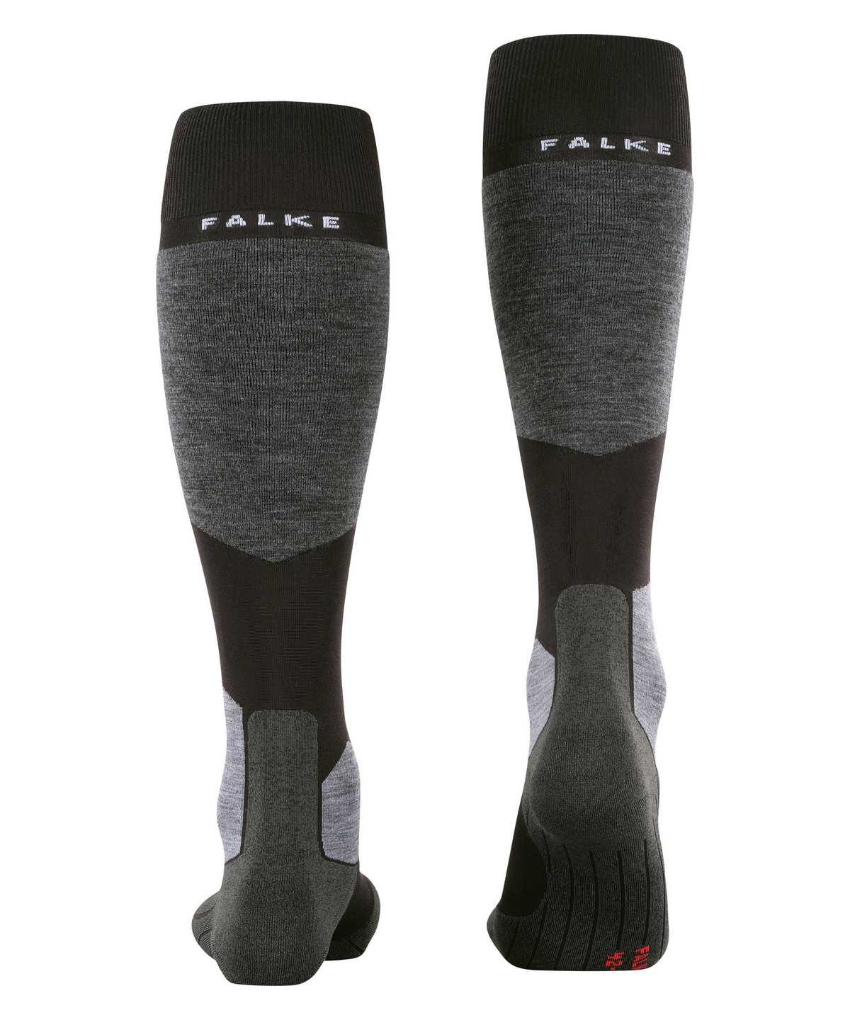 Skarpetki Falke SK6 Pro Skiing Knee-high Socks Męskie Czarne | RXPHCN-173