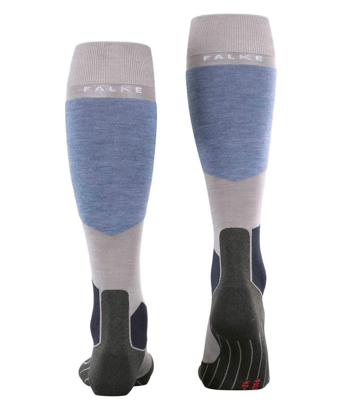 Skarpetki Falke SK6 Pro Skiing Knee-high Socks Męskie Szare | NSLXBV-012