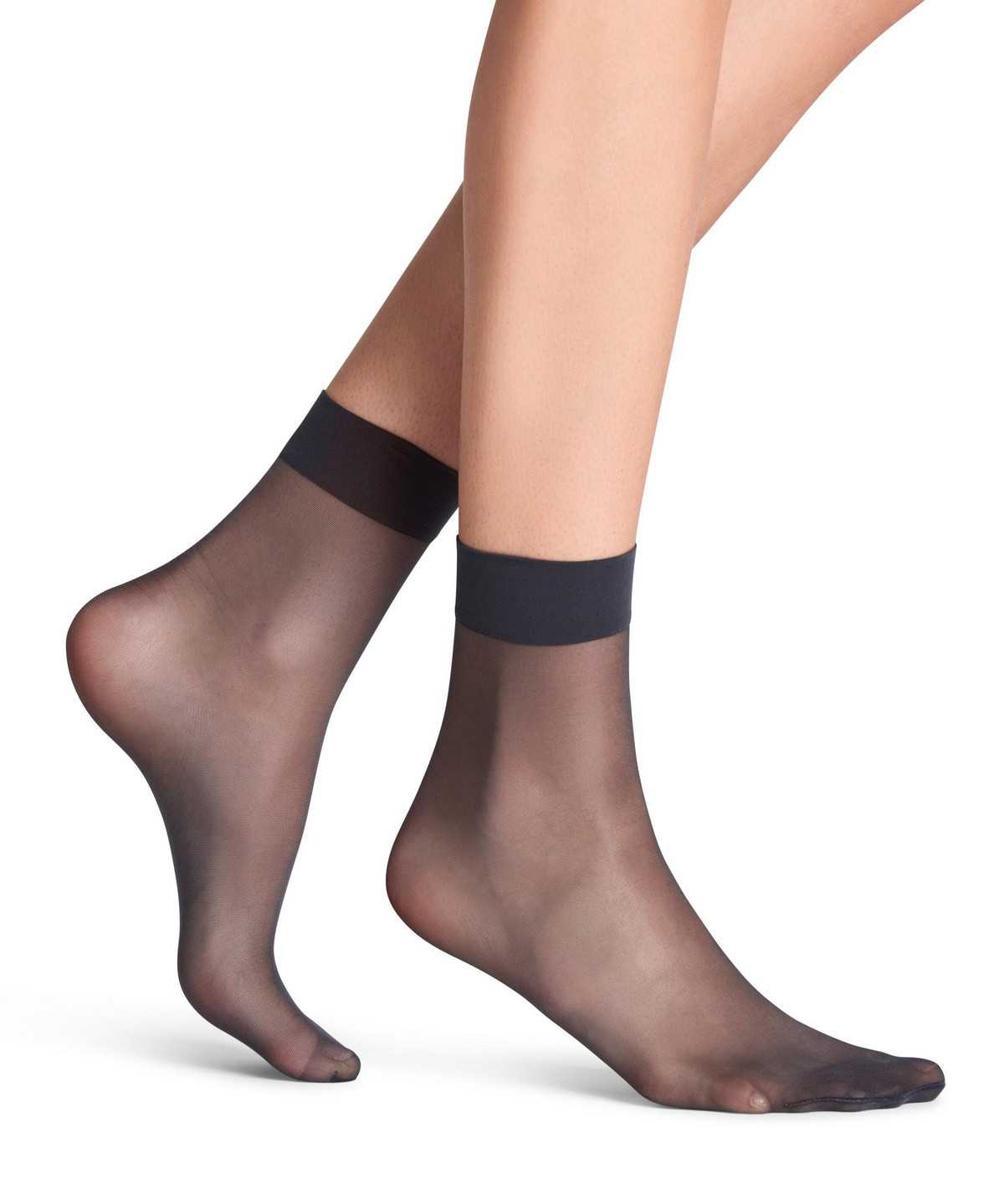 Skarpetki Falke Seidenglatt 15 DEN Ankle socks Damskie Szare | ZTEOMY-193