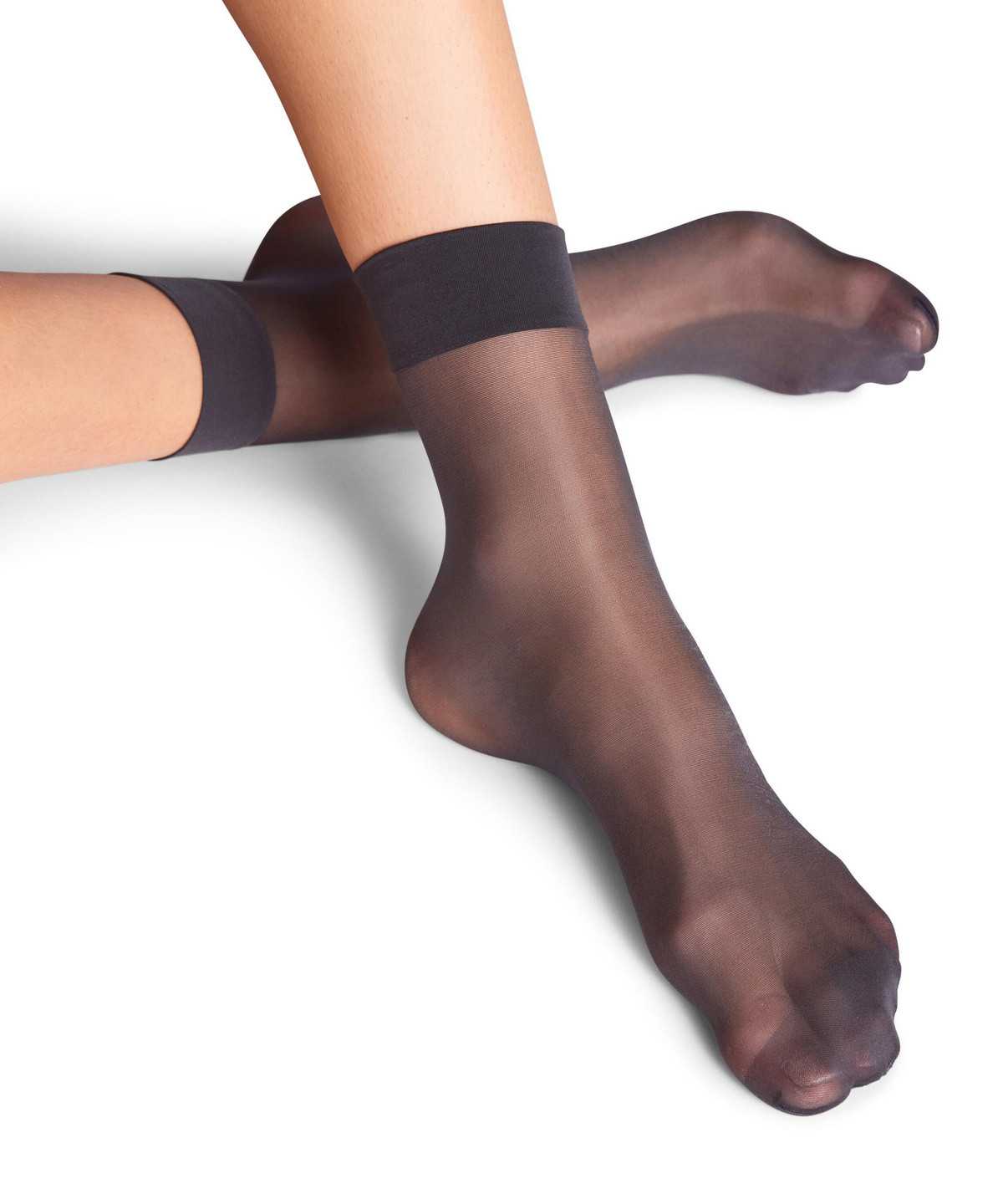 Skarpetki Falke Seidenglatt 15 DEN Ankle socks Damskie Szare | ZTEOMY-193