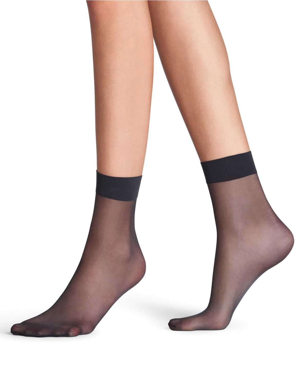 Skarpetki Falke Seidenglatt 15 DEN Ankle socks Damskie Szare | ZTEOMY-193