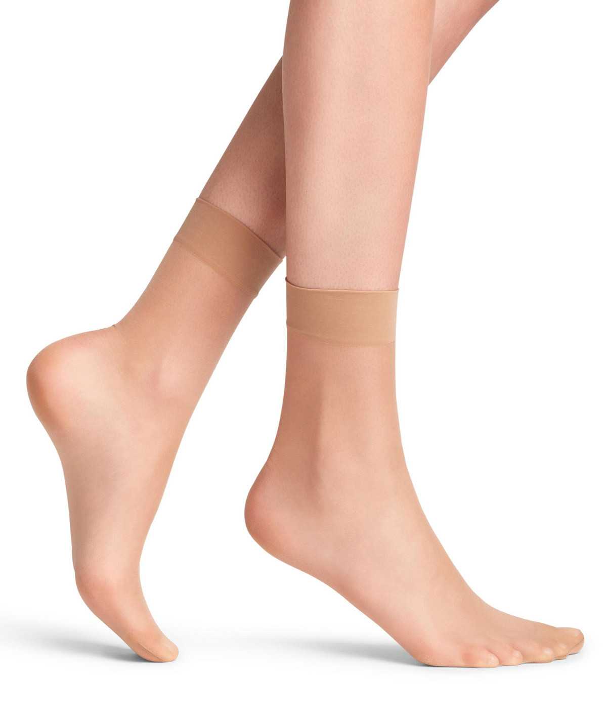 Skarpetki Falke Seidenglatt 15 DEN Ankle socks Damskie Beżowe | VBTGYJ-026