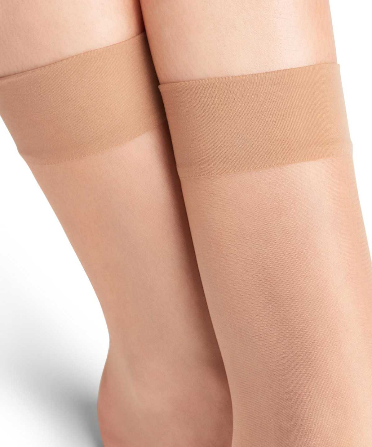 Skarpetki Falke Seidenglatt 15 DEN Ankle socks Damskie Beżowe | VBTGYJ-026