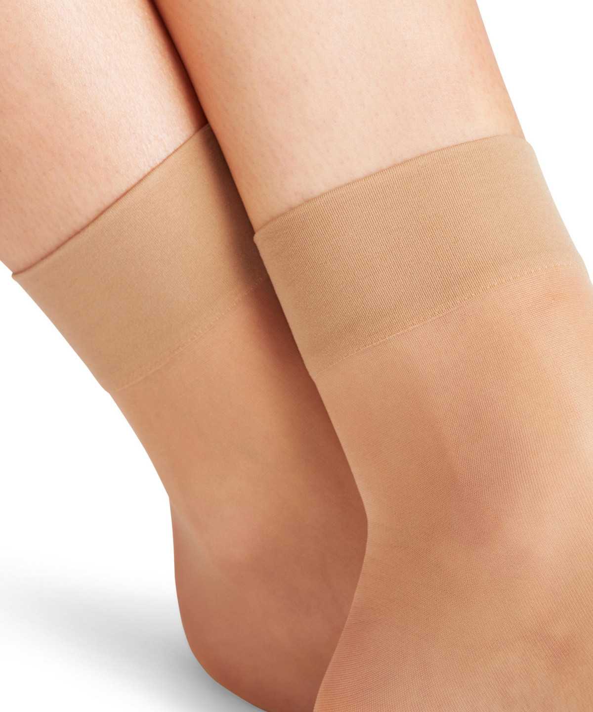 Skarpetki Falke Seidenglatt 15 DEN Ankle socks Damskie Beżowe | KPETHM-749