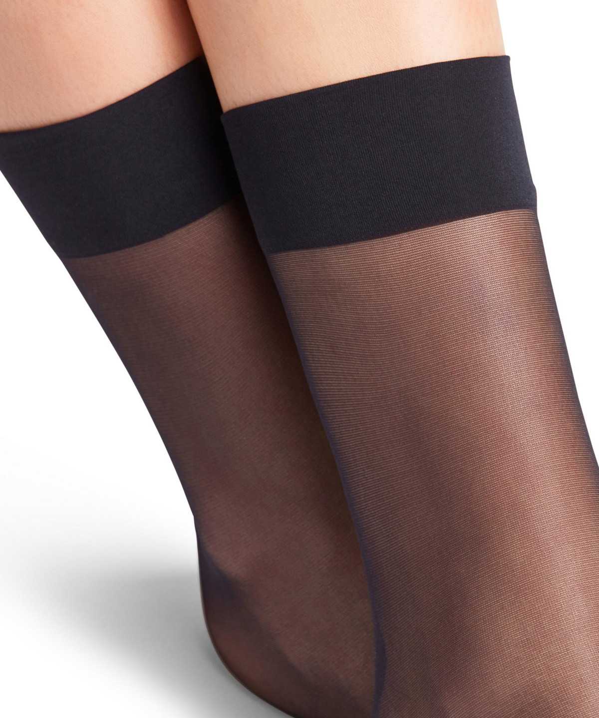 Skarpetki Falke Seidenglatt 15 DEN Ankle socks Damskie Niebieskie | JXHFSZ-506