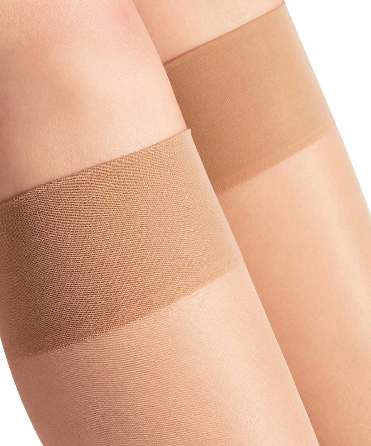 Skarpetki Falke Seidenglatt 15 DEN Knee-high Socks Damskie Beżowe | KQWXJC-249