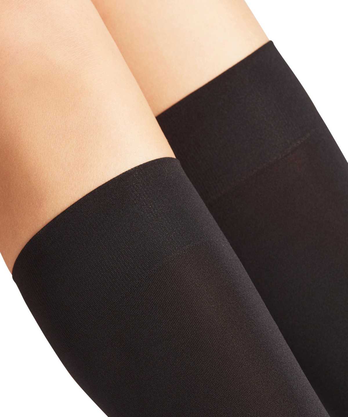 Skarpetki Falke Seidenglatt 40 DEN Knee-high Socks Damskie Czarne | QROFBS-687