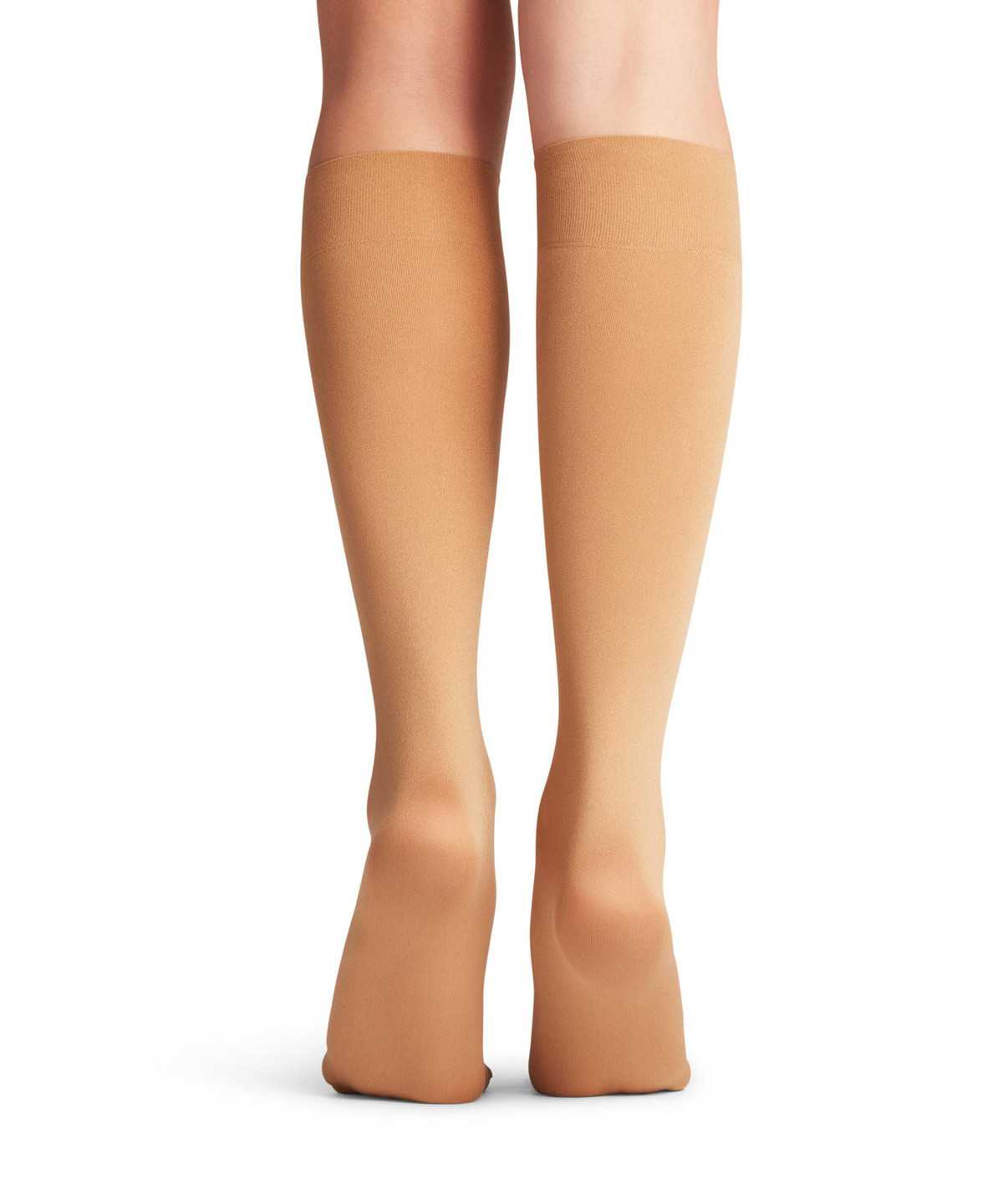 Skarpetki Falke Seidenglatt 40 DEN Knee-high Socks Damskie Beżowe | RFAUIZ-748