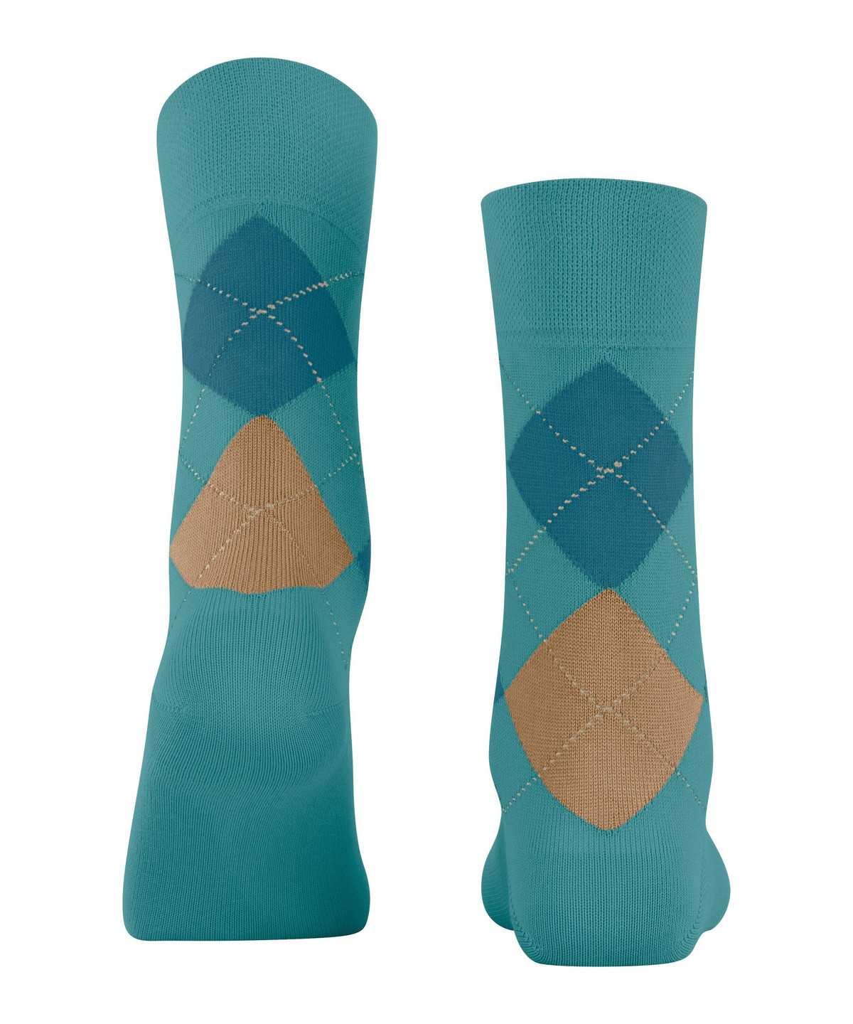 Skarpetki Falke Sensitive Argyle Socks Damskie Niebieskie | BPUSEY-576