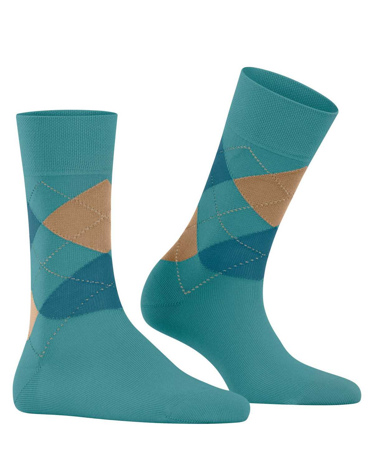 Skarpetki Falke Sensitive Argyle Socks Damskie Niebieskie | BPUSEY-576