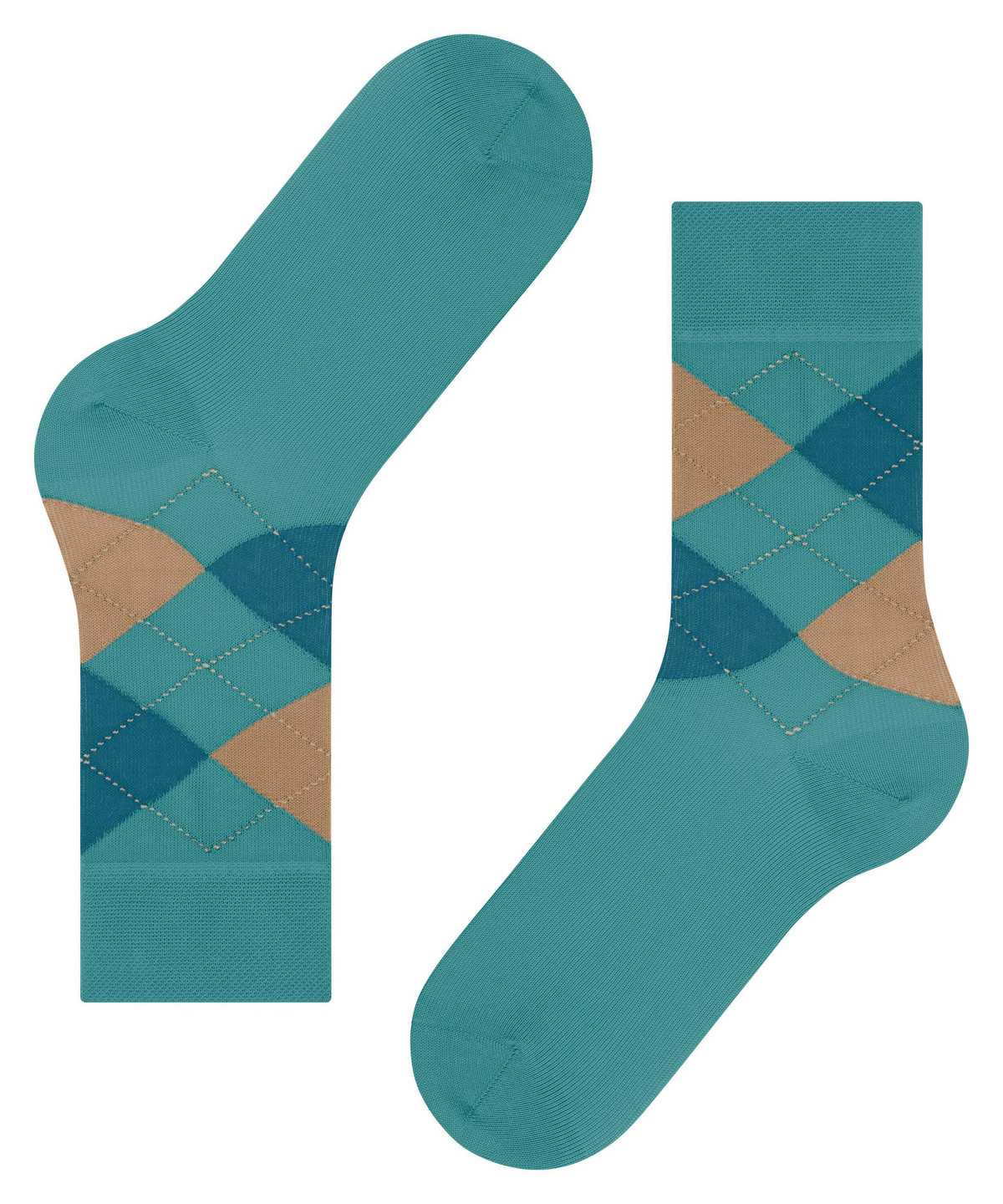 Skarpetki Falke Sensitive Argyle Socks Damskie Niebieskie | BPUSEY-576