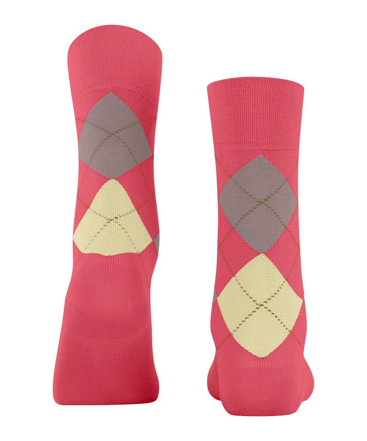 Skarpetki Falke Sensitive Argyle Socks Damskie Czerwone | DNFAWU-345