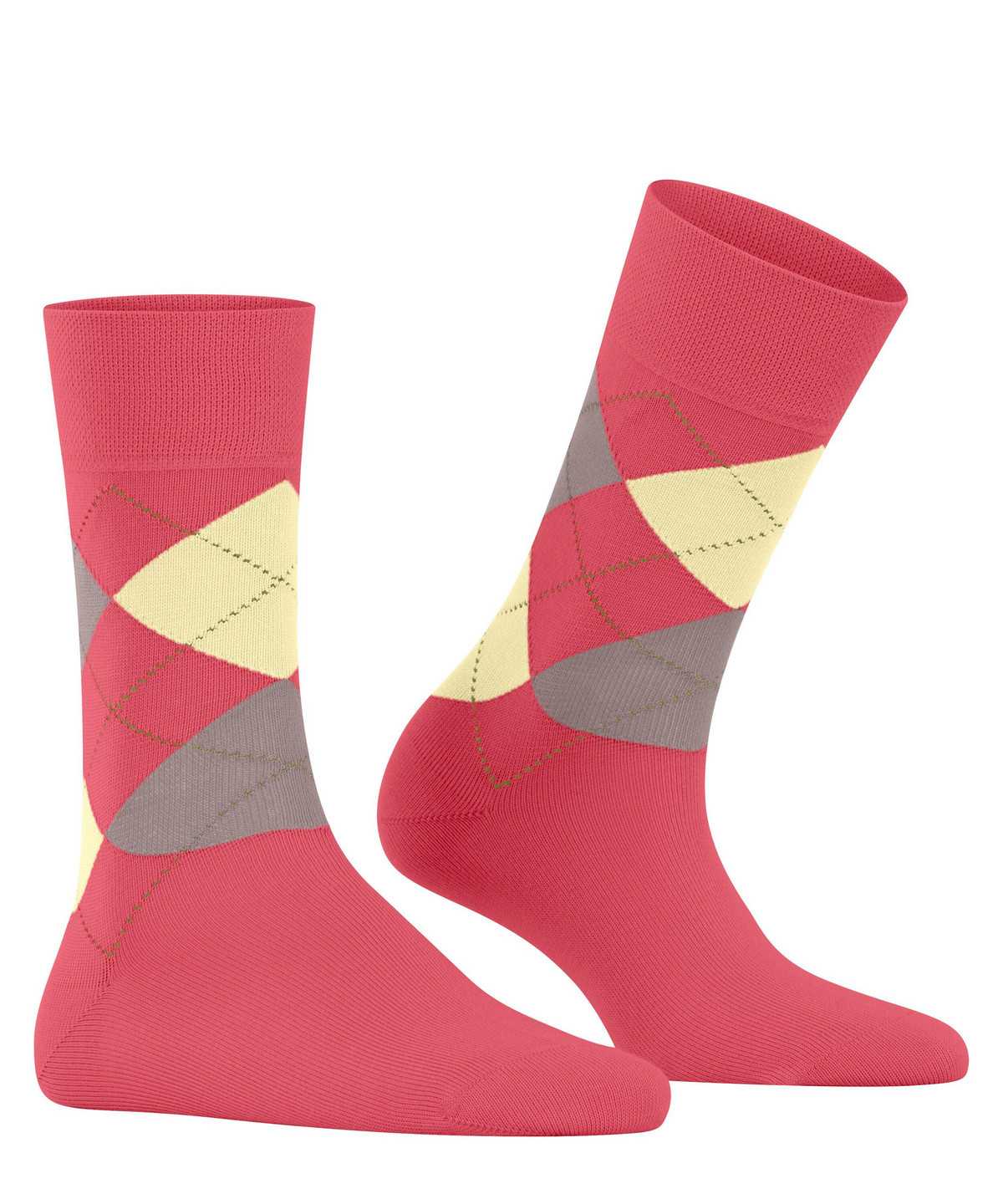 Skarpetki Falke Sensitive Argyle Socks Damskie Czerwone | DNFAWU-345