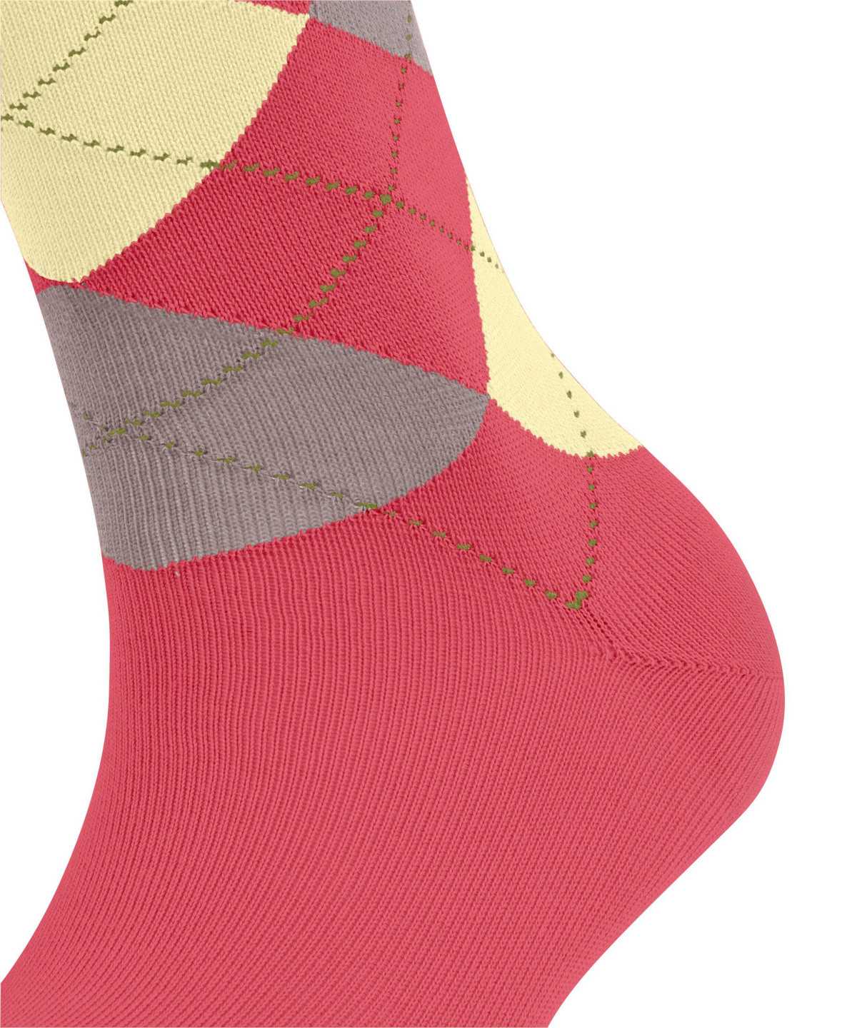 Skarpetki Falke Sensitive Argyle Socks Damskie Czerwone | DNFAWU-345