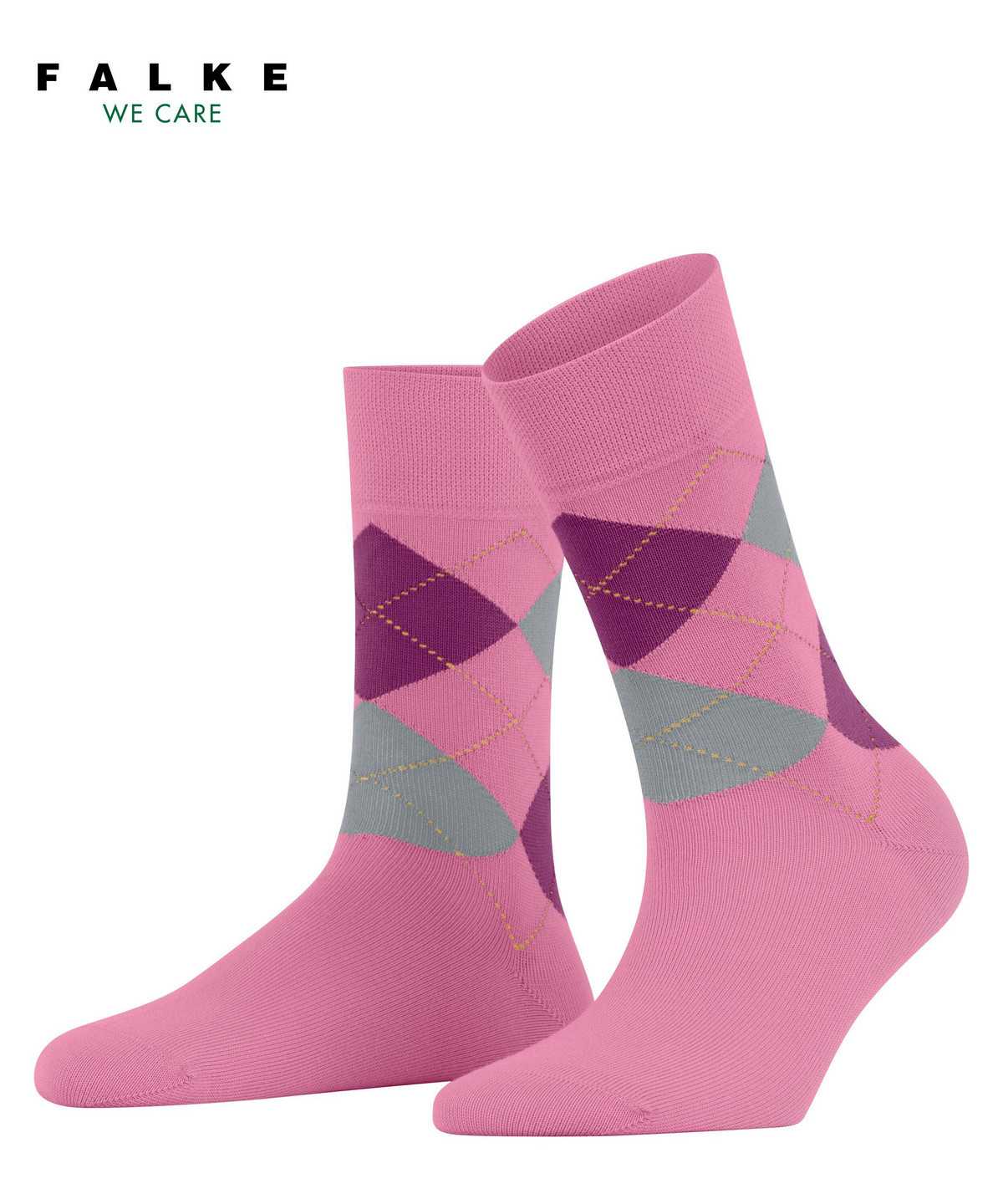 Skarpetki Falke Sensitive Argyle Socks Damskie Czerwone | SYCNIU-453