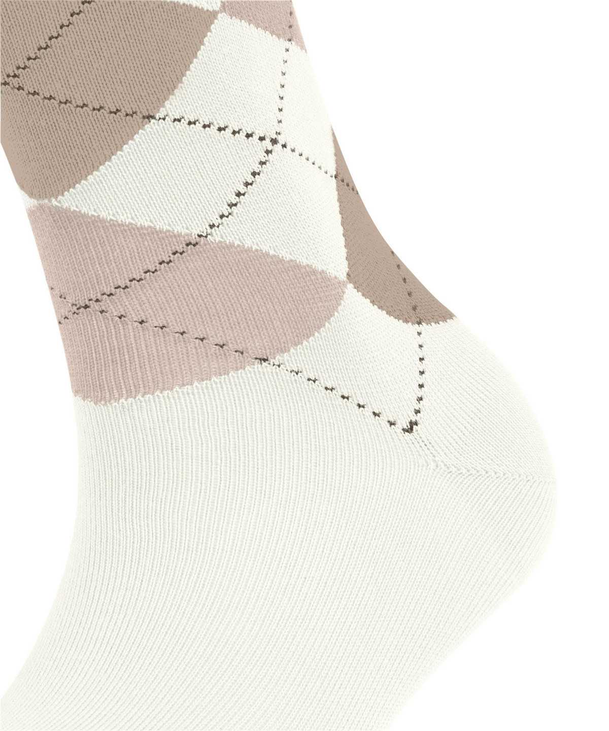 Skarpetki Falke Sensitive Argyle Socks Damskie Białe | YBHJUT-762