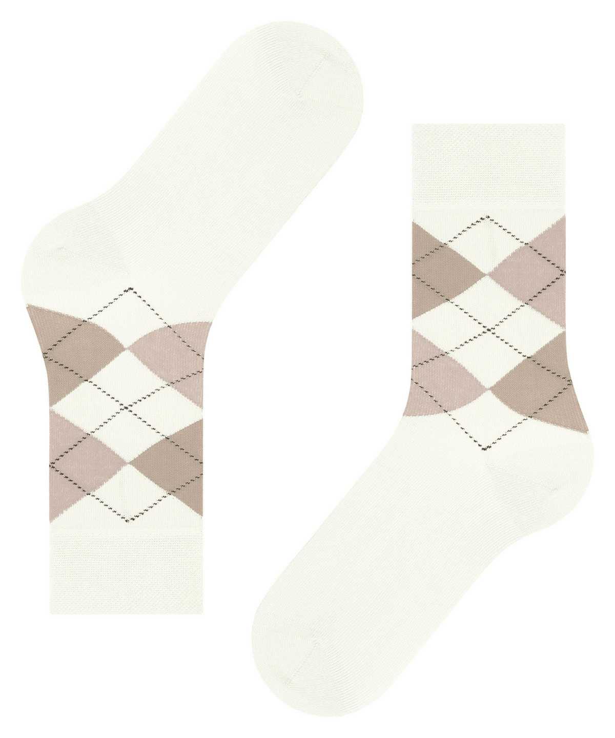 Skarpetki Falke Sensitive Argyle Socks Damskie Białe | YBHJUT-762