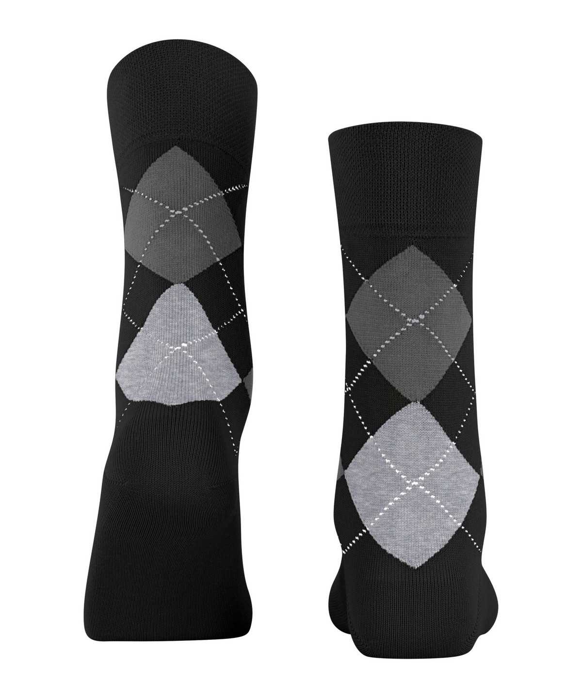 Skarpetki Falke Sensitive Argyle Socks Damskie Czarne | OPXKTJ-894