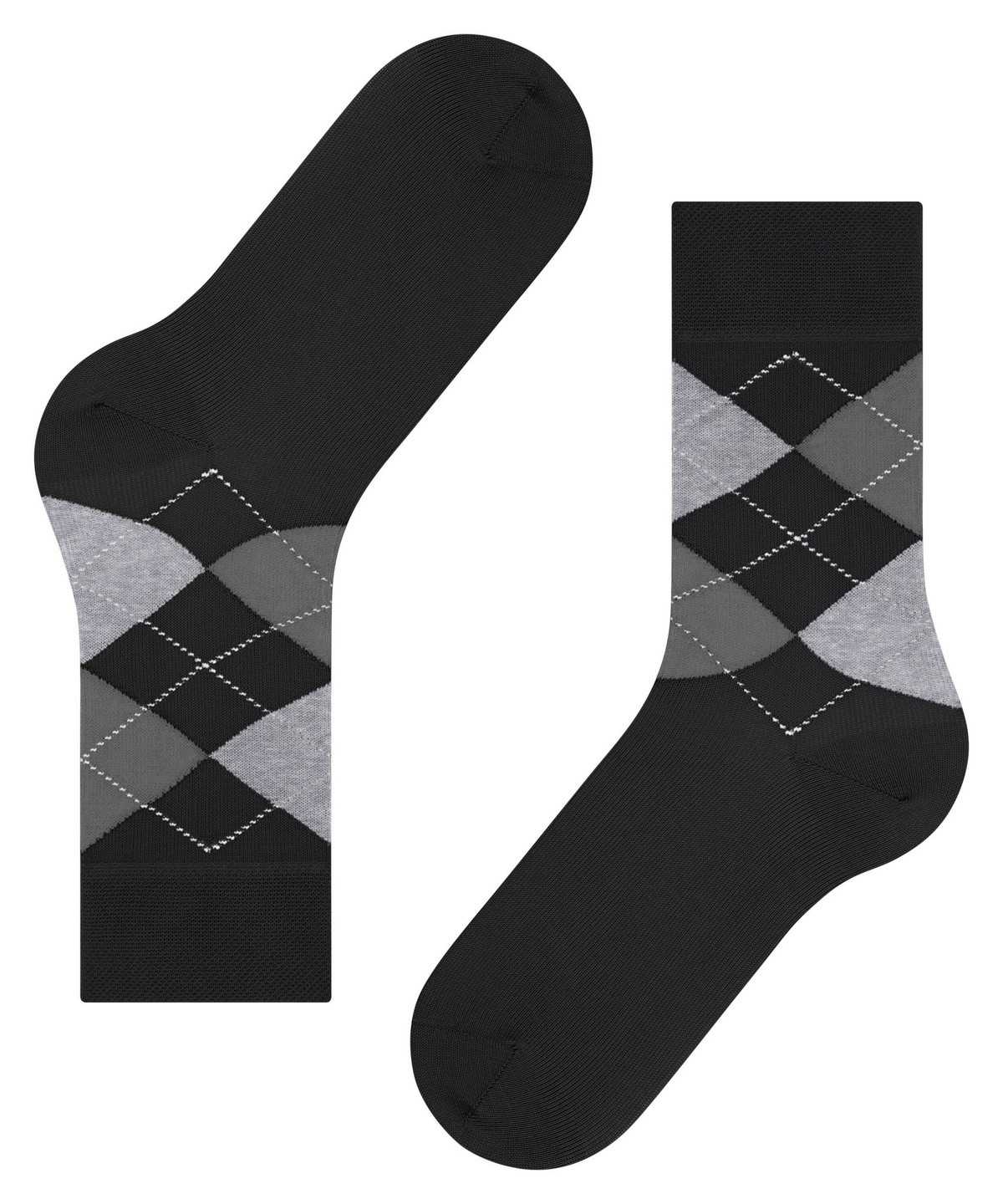 Skarpetki Falke Sensitive Argyle Socks Damskie Czarne | OPXKTJ-894