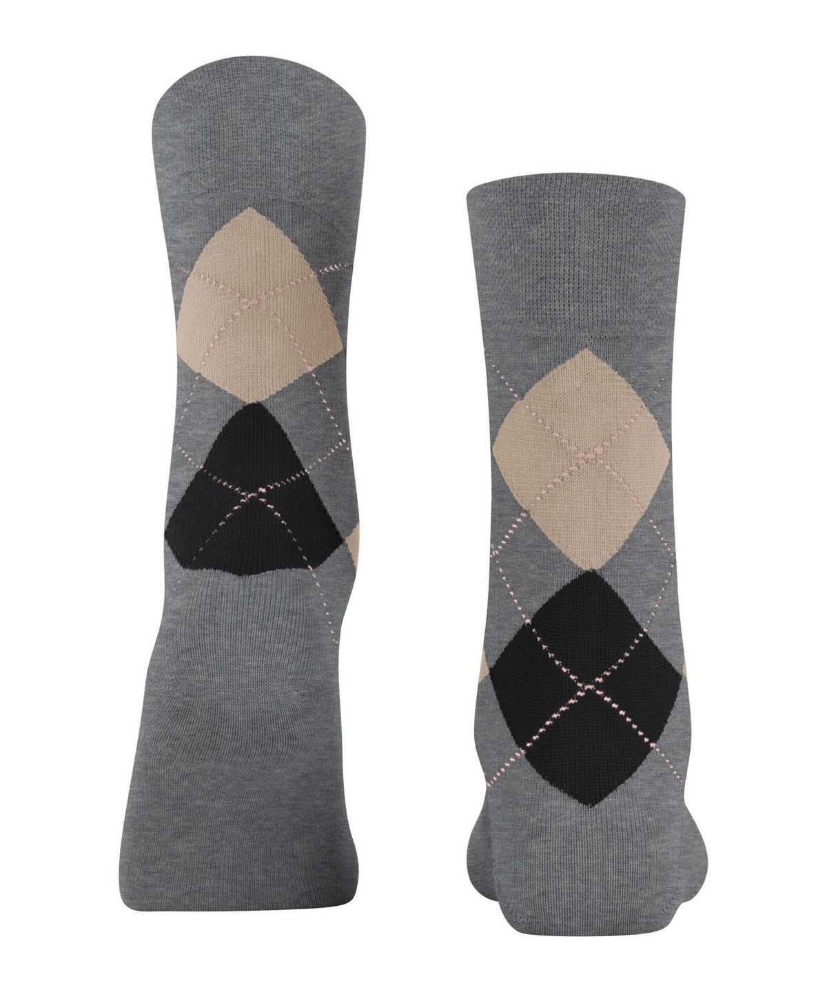 Skarpetki Falke Sensitive Argyle Socks Damskie Szare | KZJMEI-489