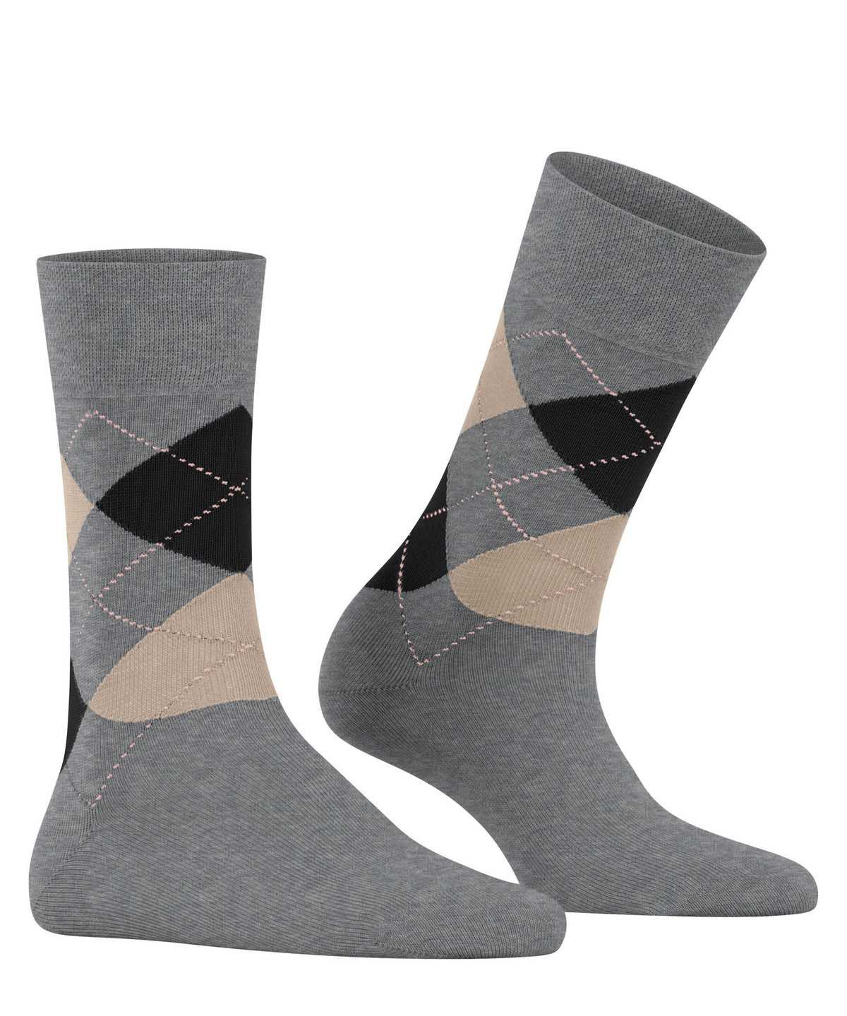 Skarpetki Falke Sensitive Argyle Socks Damskie Szare | KZJMEI-489