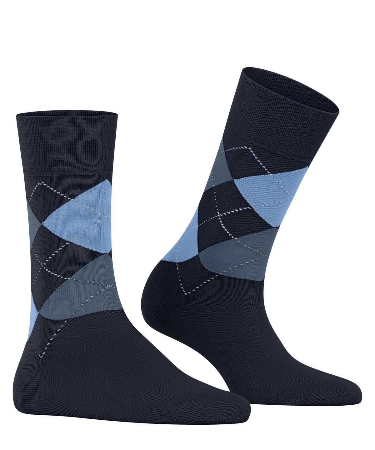 Skarpetki Falke Sensitive Argyle Socks Damskie Niebieskie | VAFDRW-248