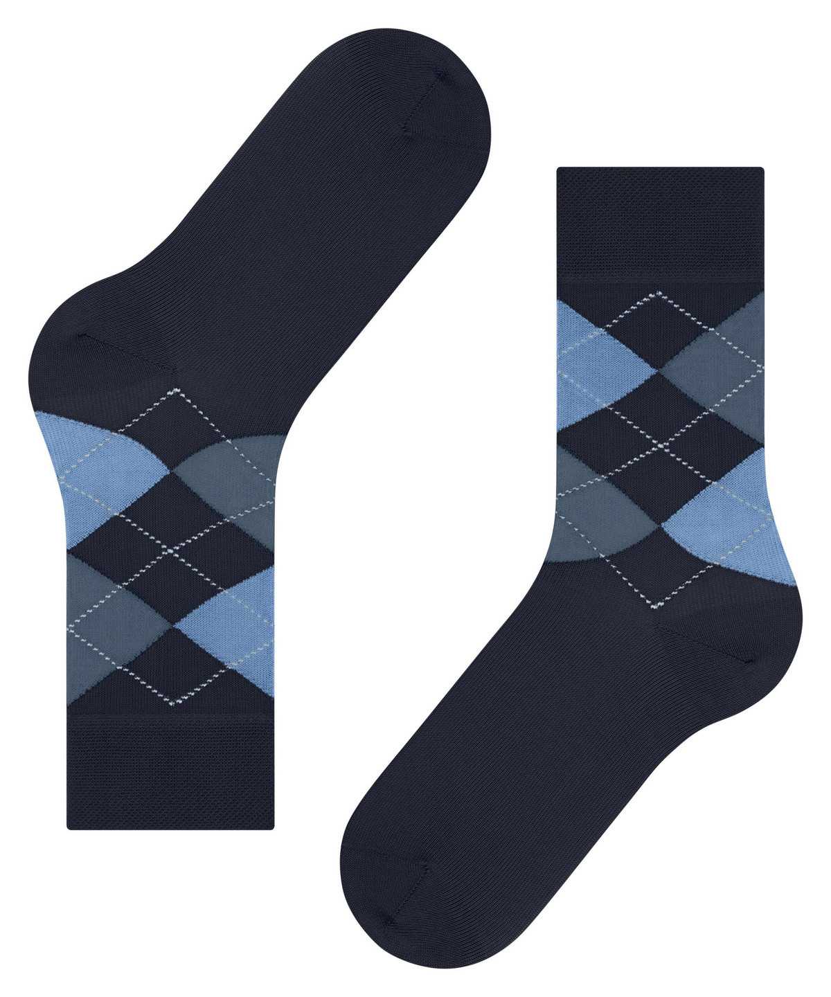 Skarpetki Falke Sensitive Argyle Socks Damskie Niebieskie | VAFDRW-248