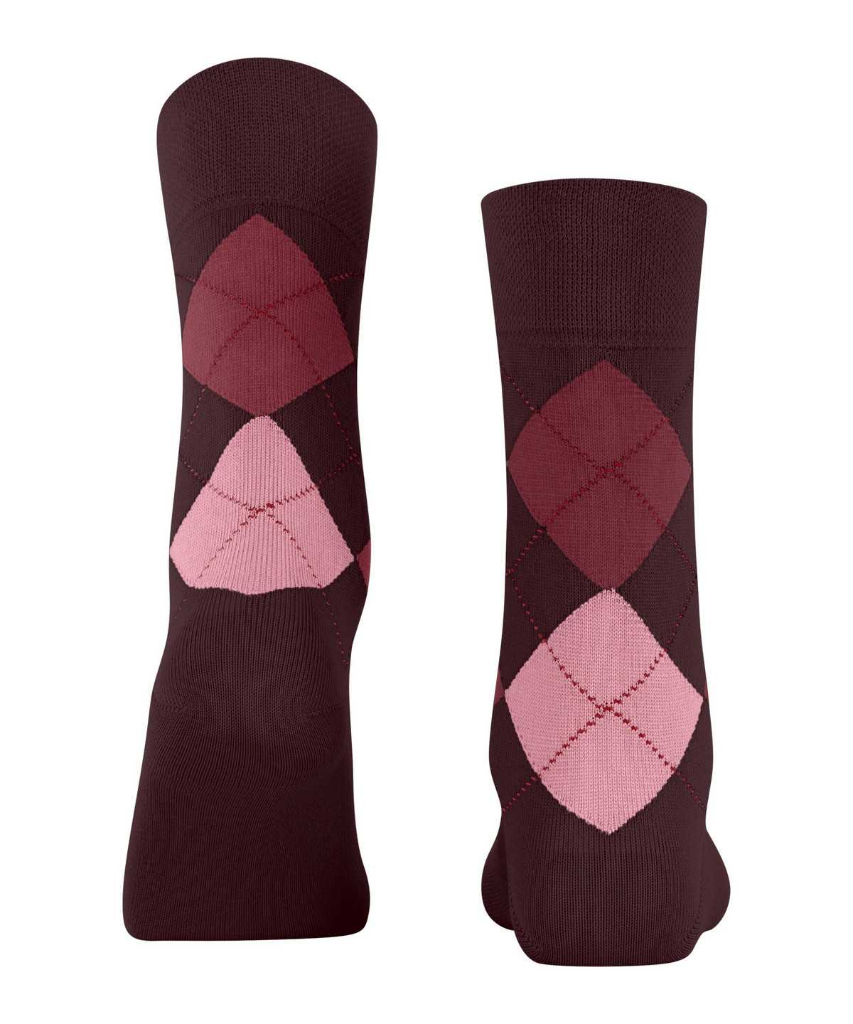 Skarpetki Falke Sensitive Argyle Socks Damskie Czerwone | KGODAP-021